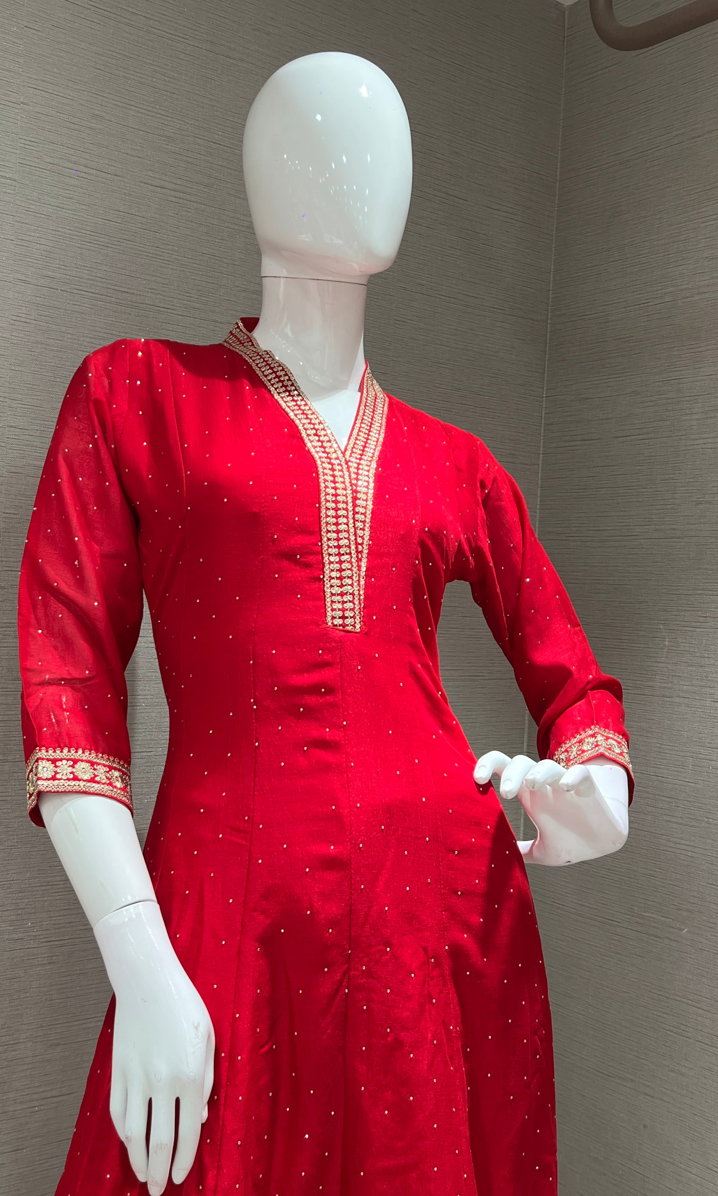 Rani EMBROIDERED ANARKALI KURTA SET