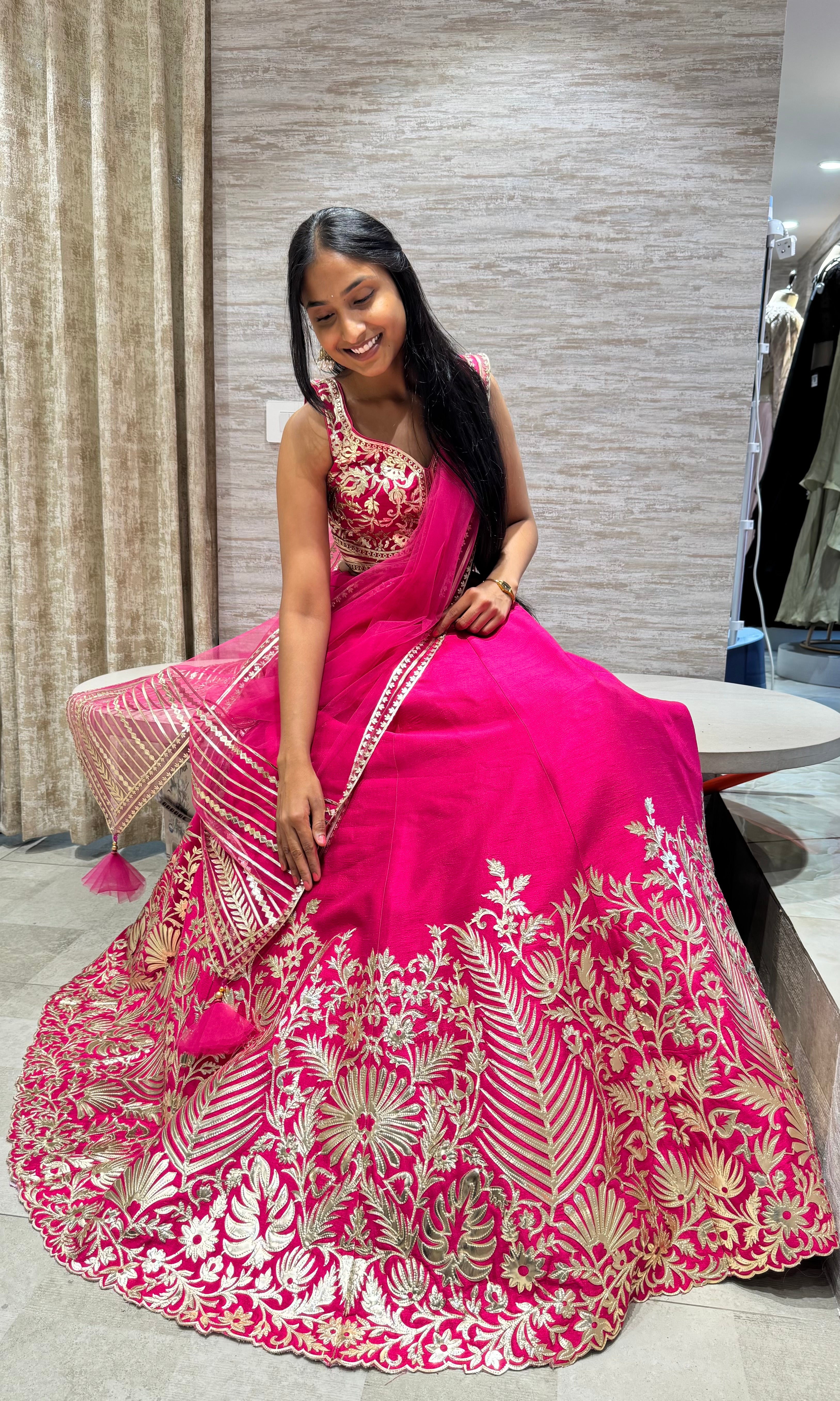 RANI GOLDEN INTRICATE EMBROIDERED LEHENGA