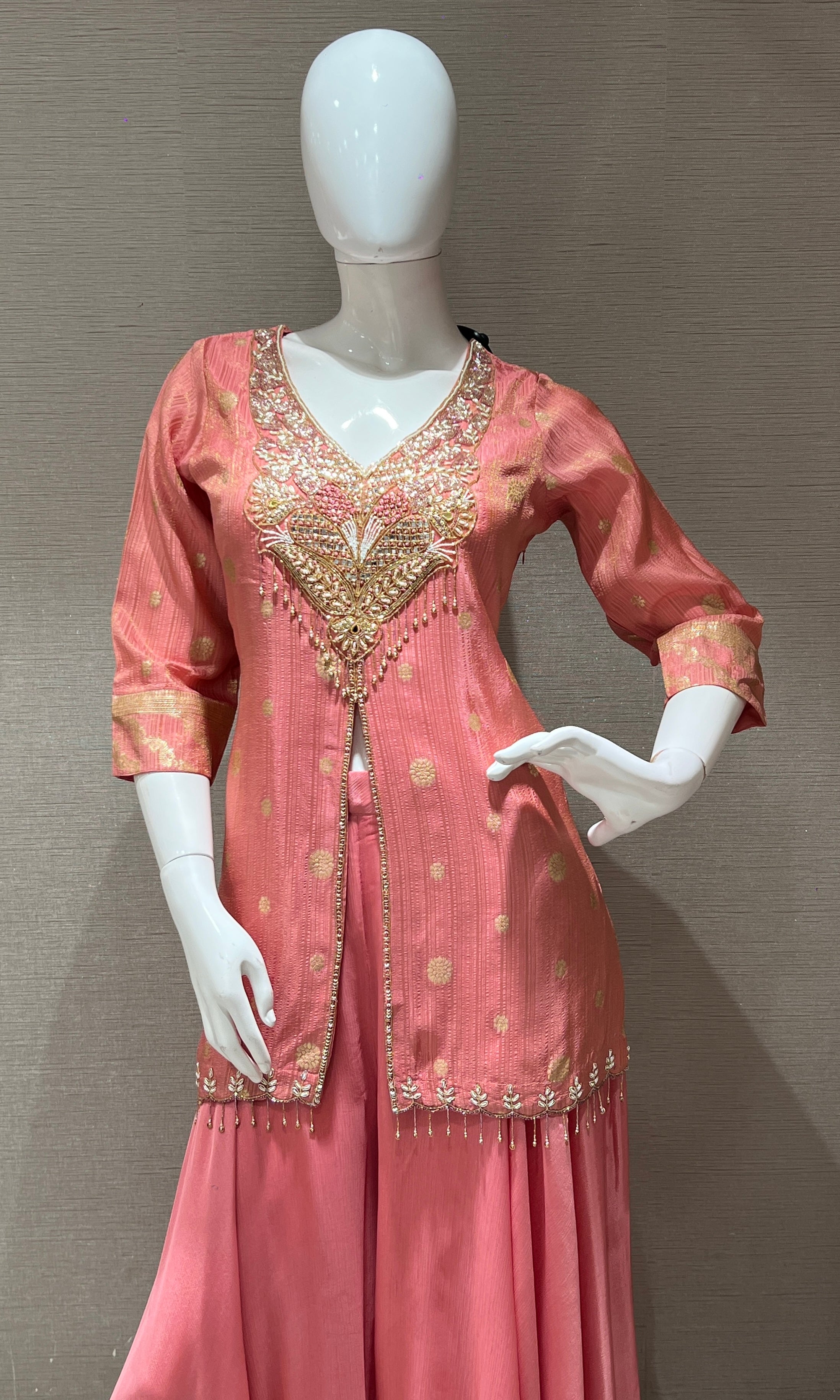 Baby pink palazzo