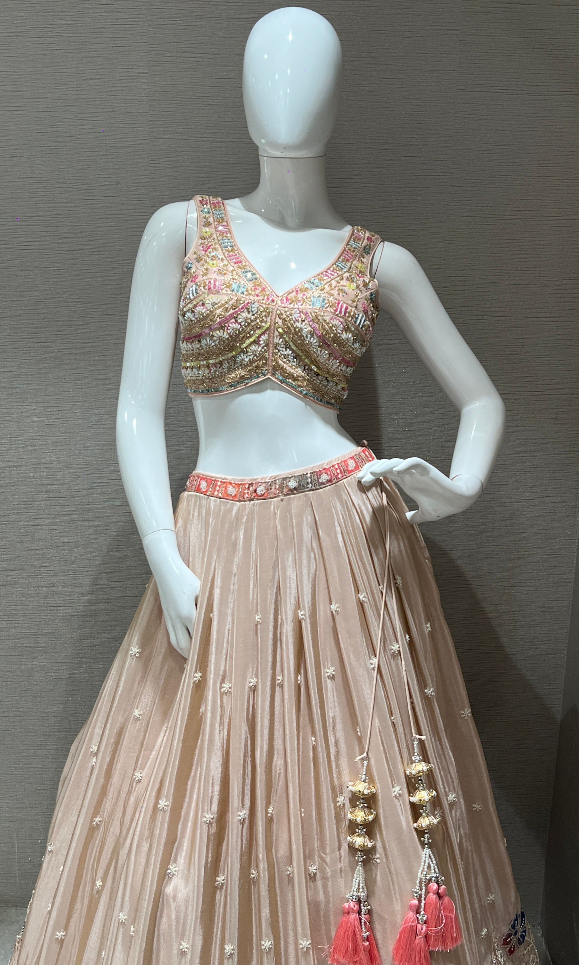 Peach Lehenga
