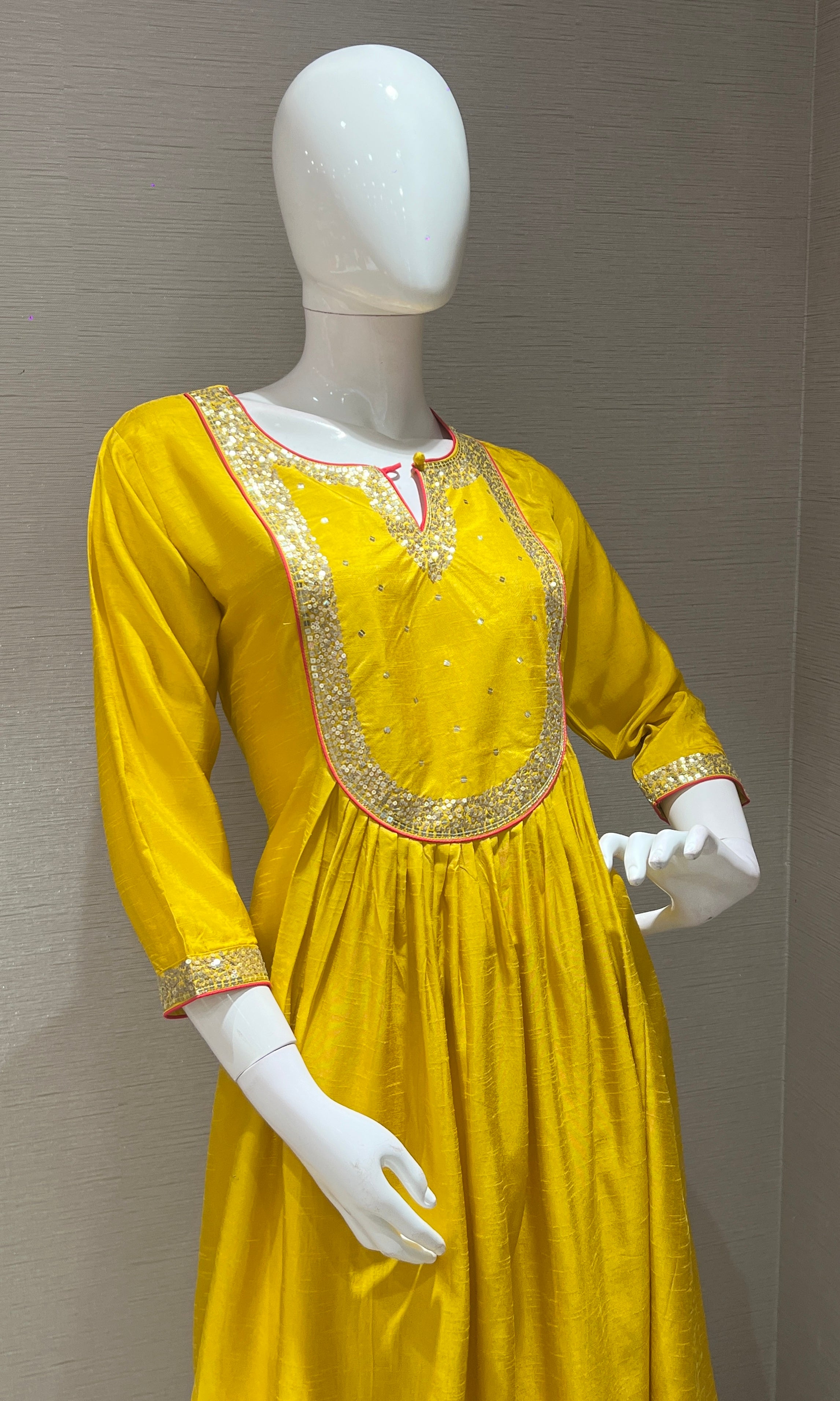 Mustard yellow kurta set