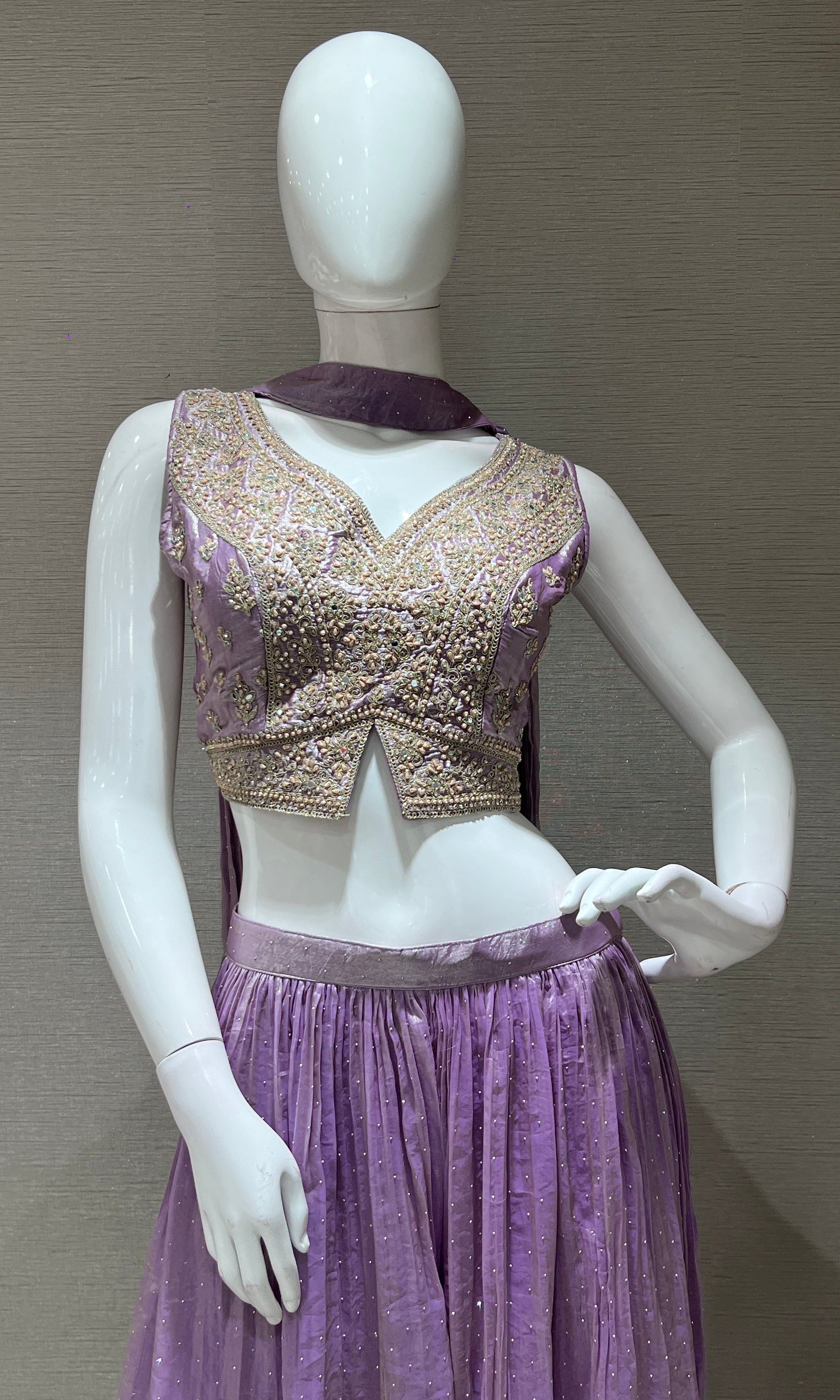 Lilac EMBROIDERED palazzo SET