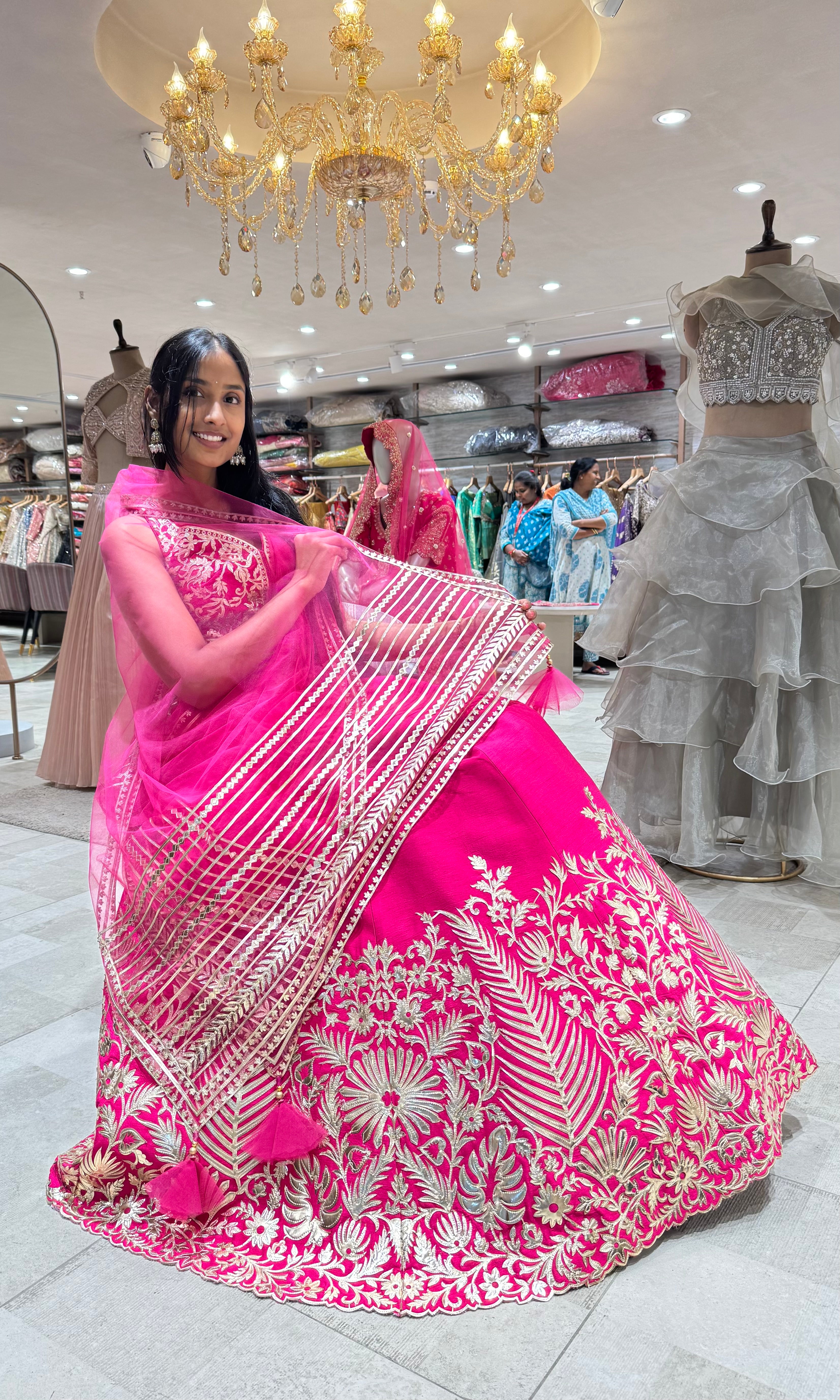 RANI GOLDEN INTRICATE EMBROIDERED LEHENGA