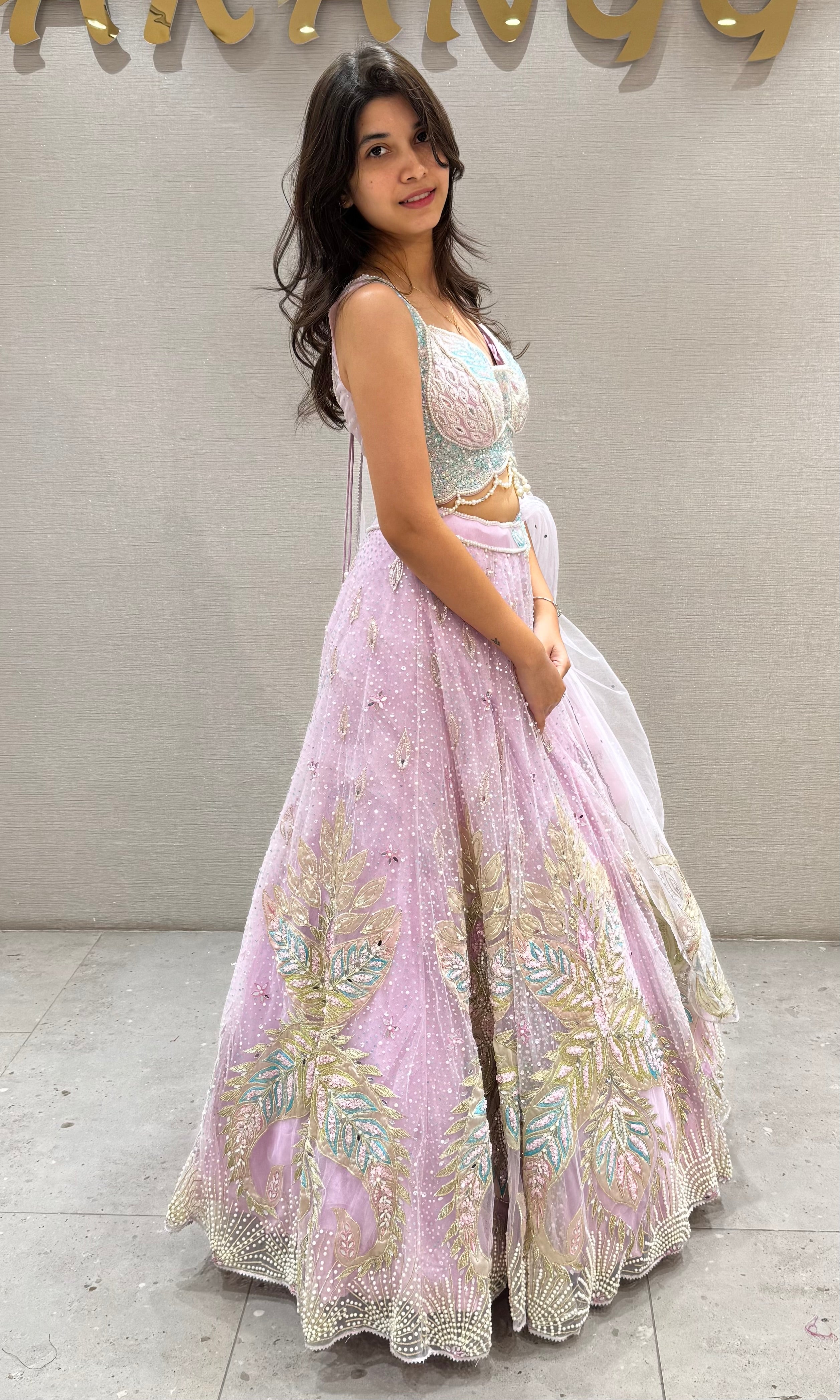 Move Embellished Designer Lehenga with Net Dupatta