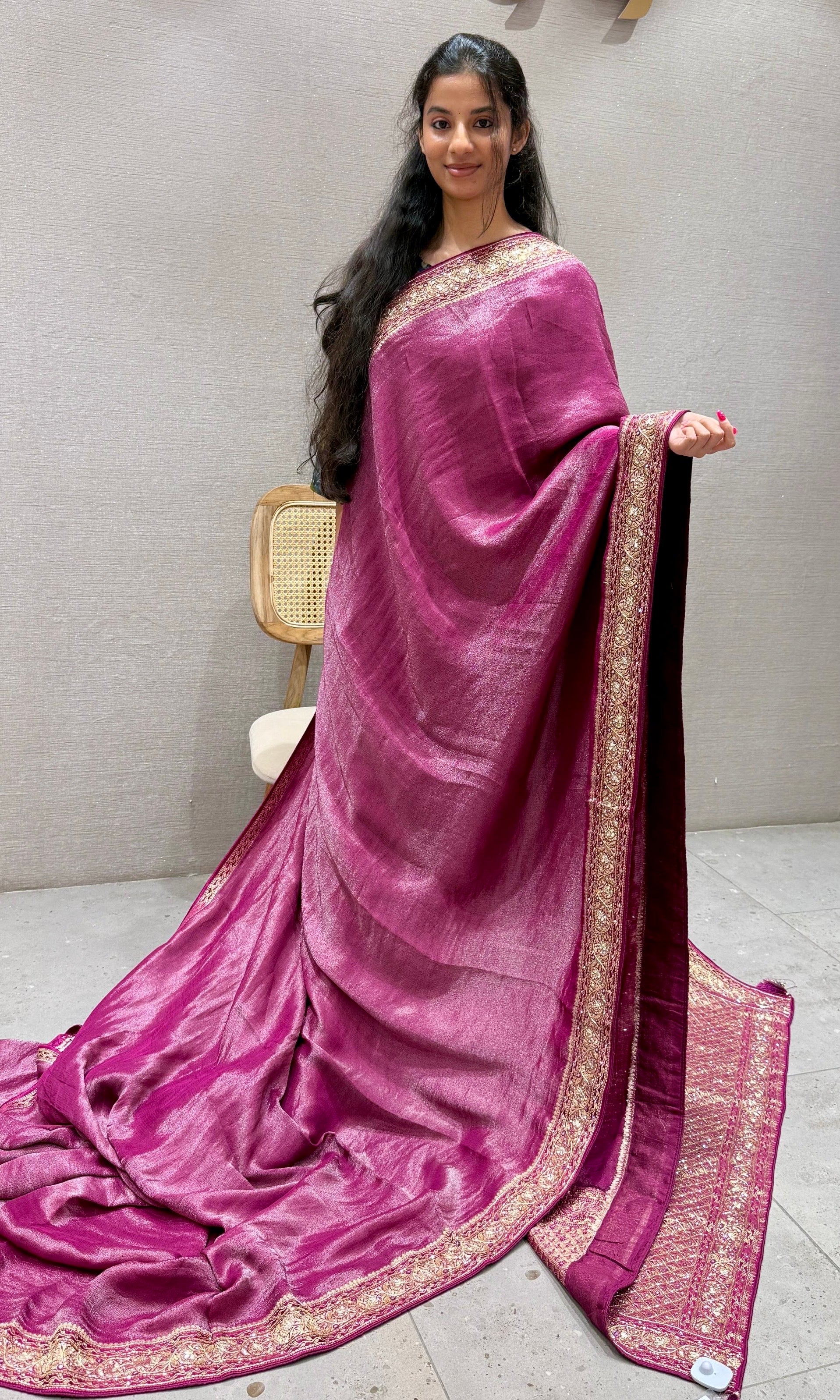 Wine saree