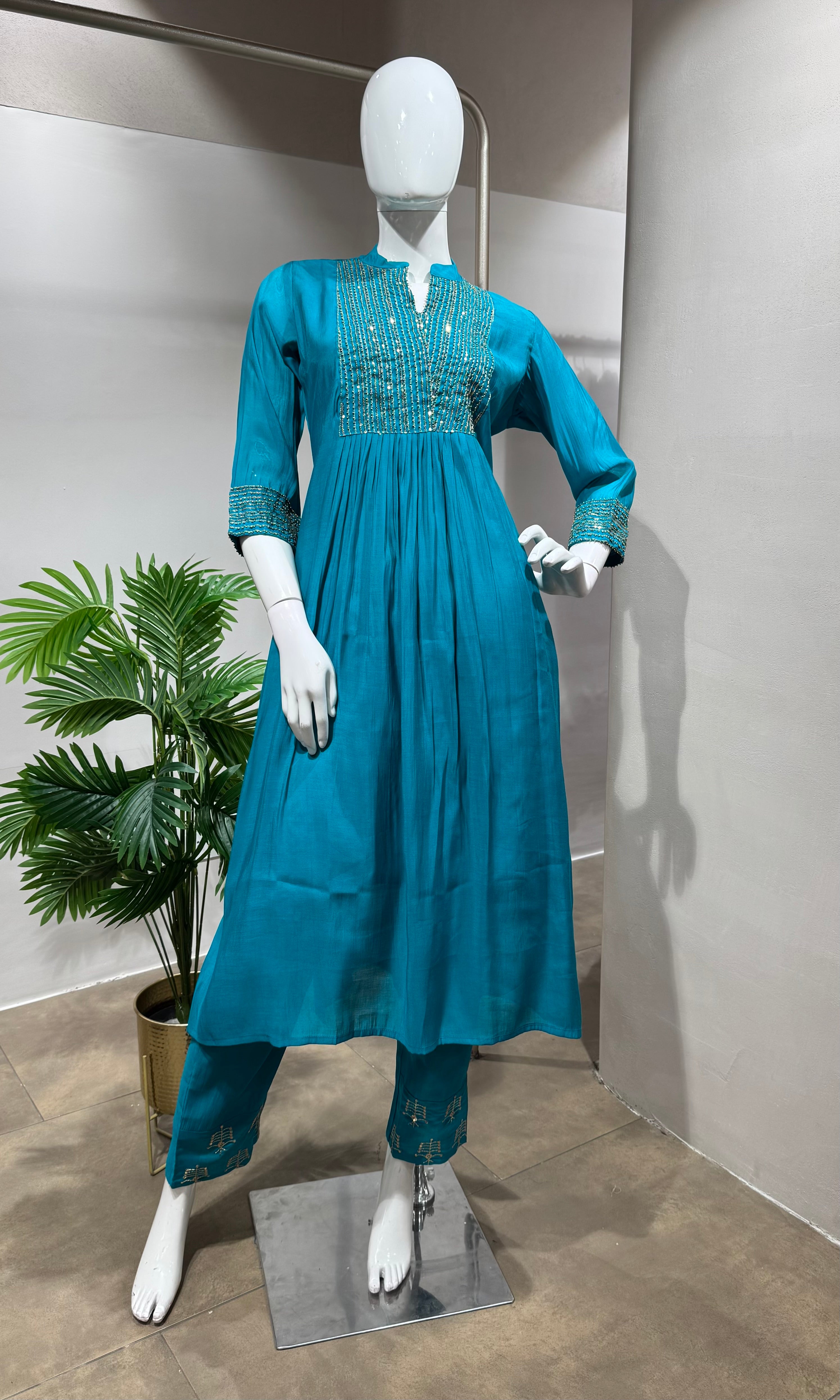 Rama Embroidered Kurta & Trouser Set
