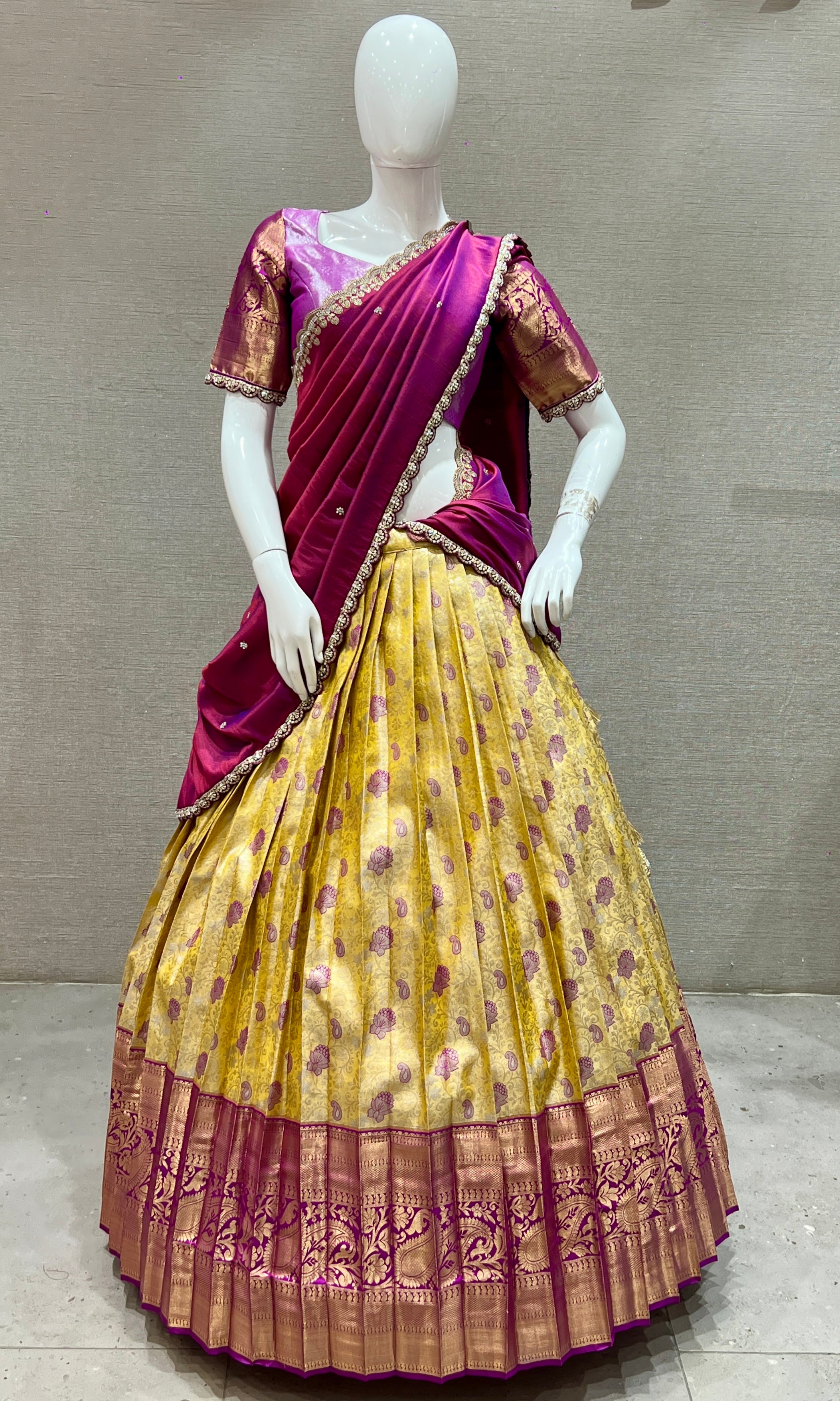 Light yellow Lehenga