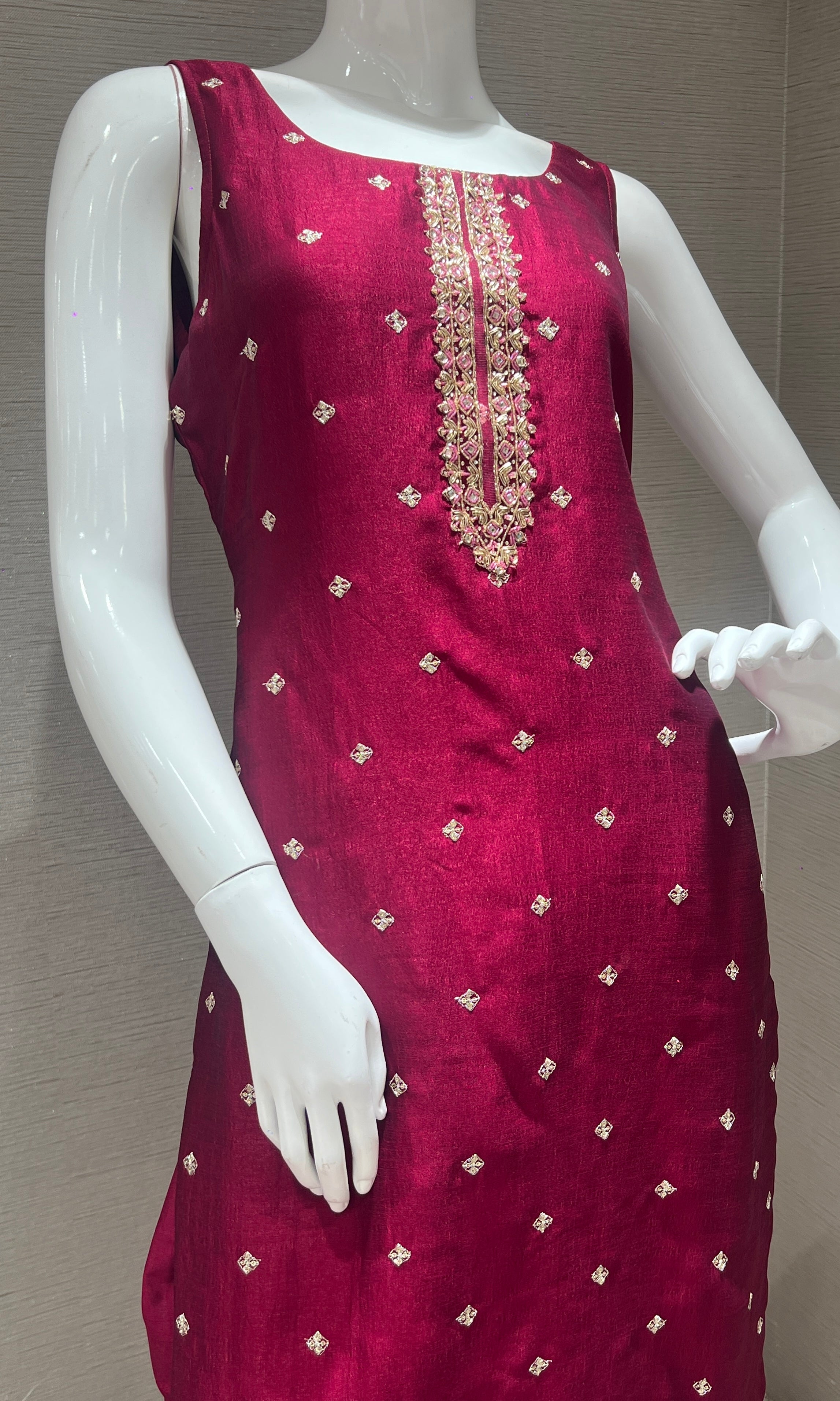 Wine kurta set