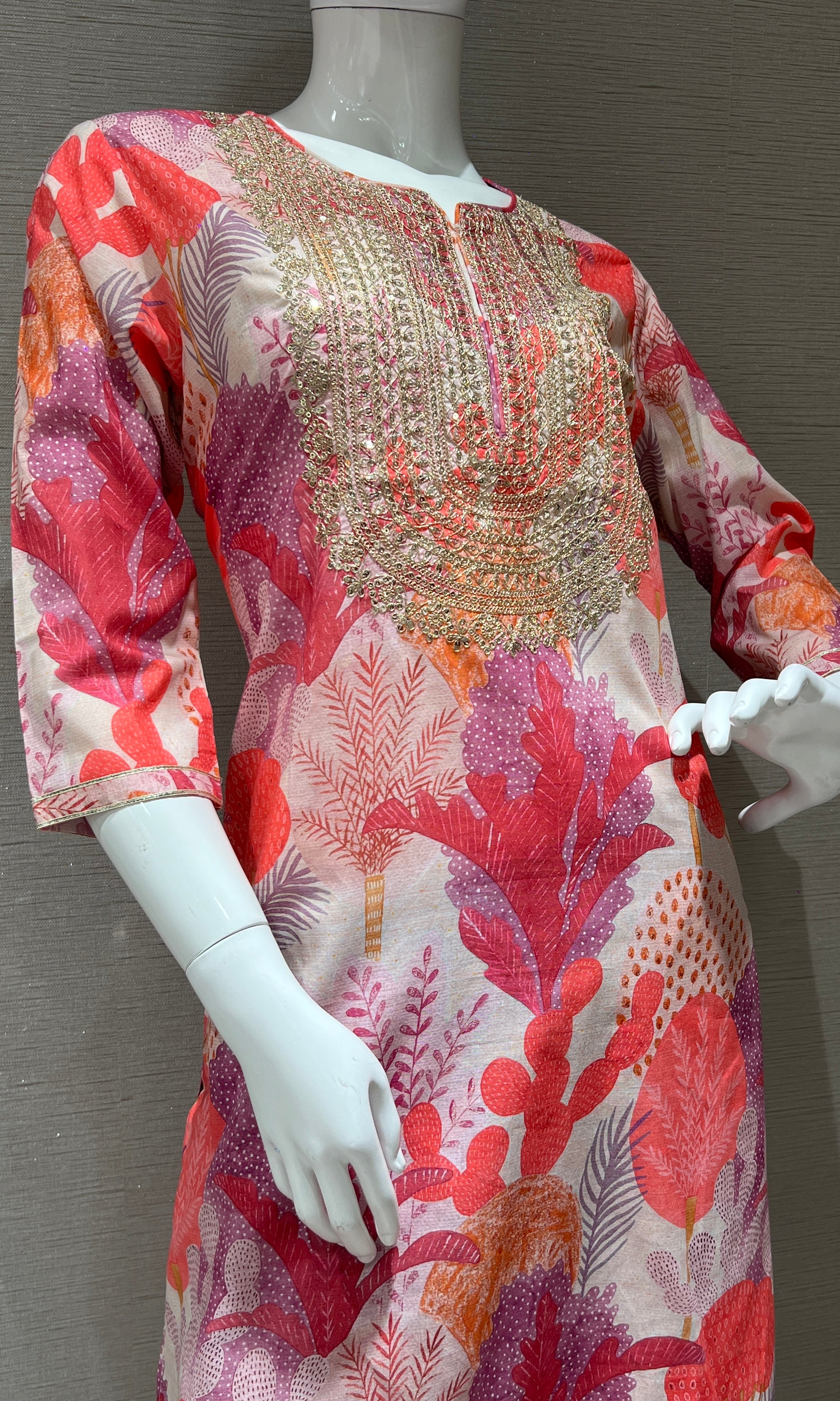 Pink kurta set 3223