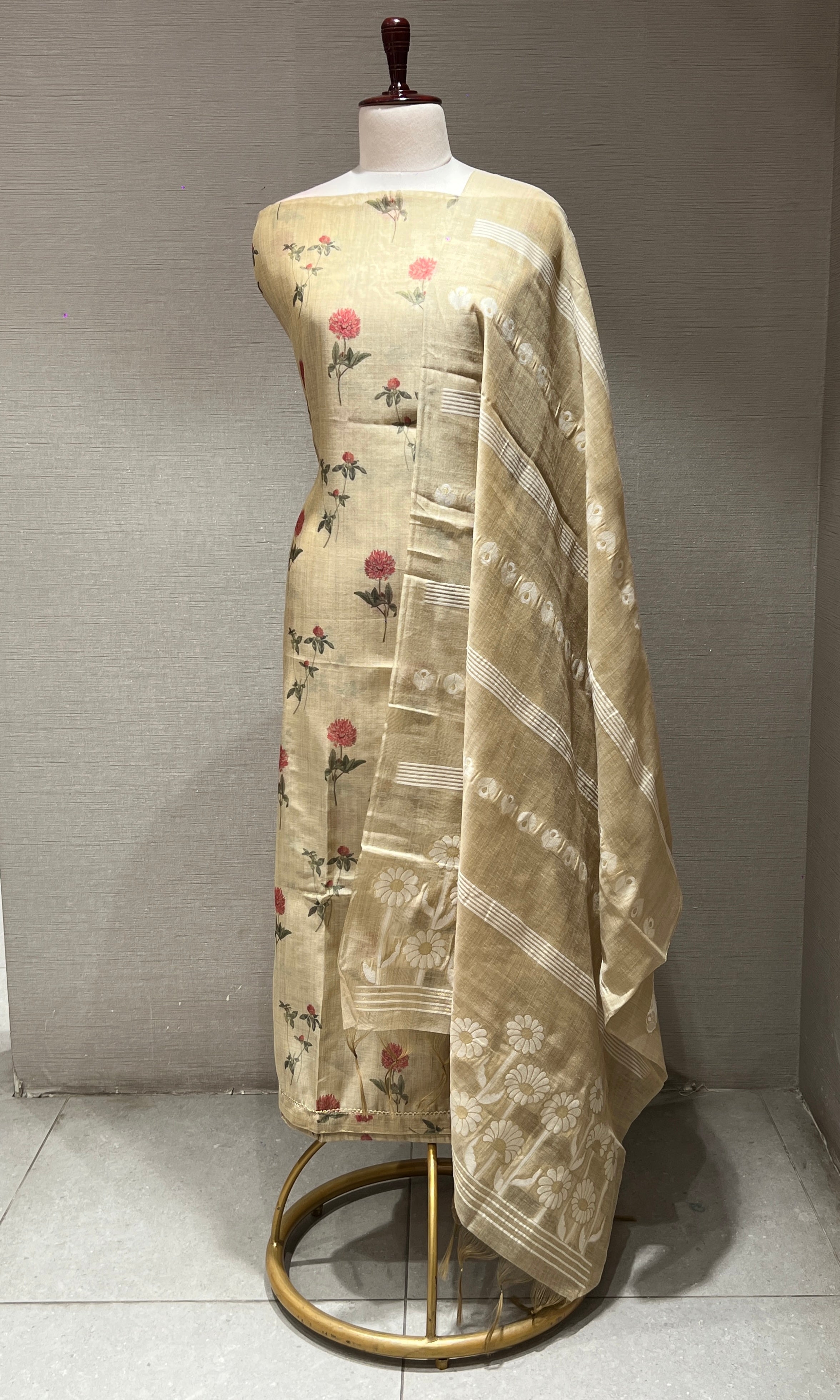 BEGIE DRESS MATERIAL