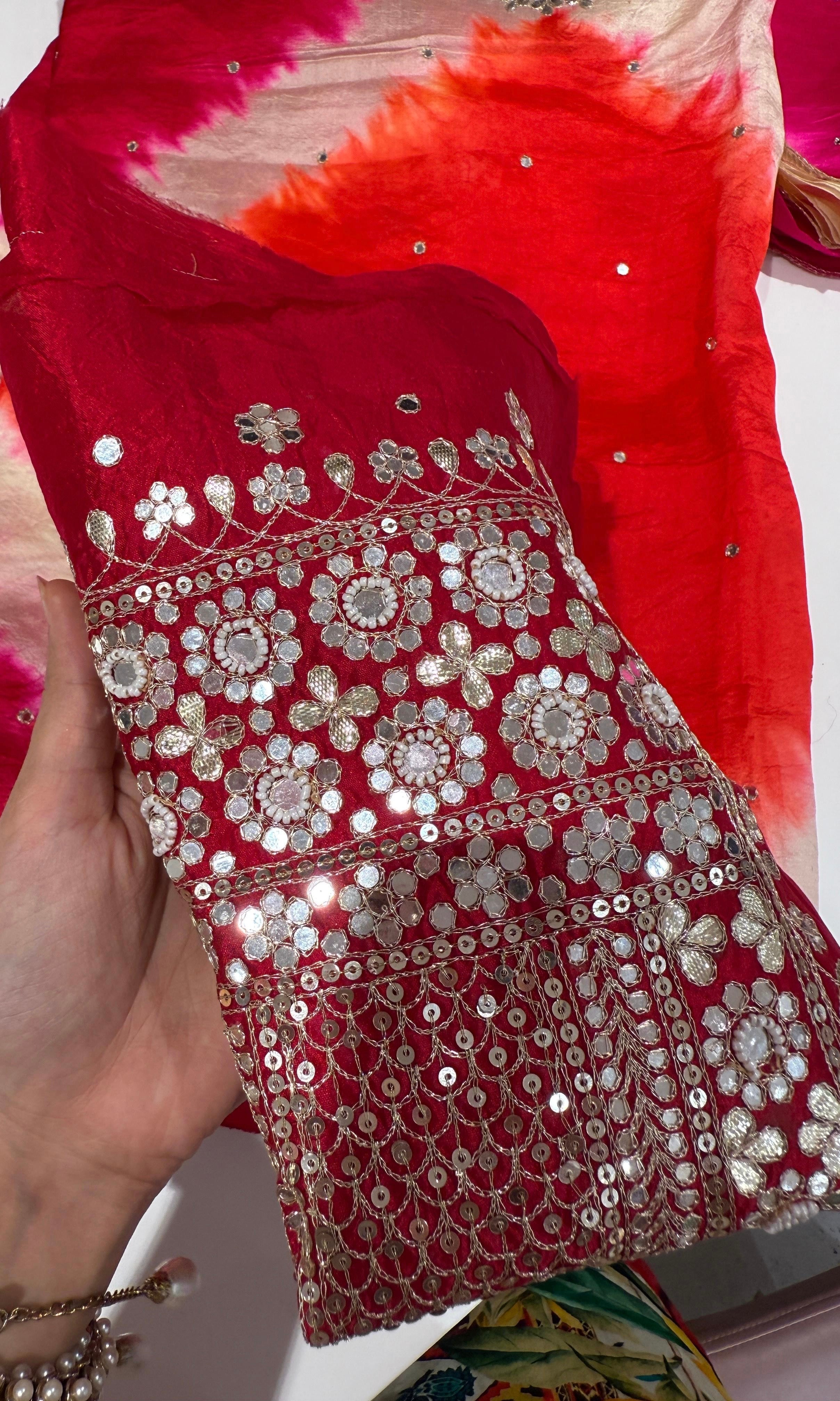 Multi colour saree