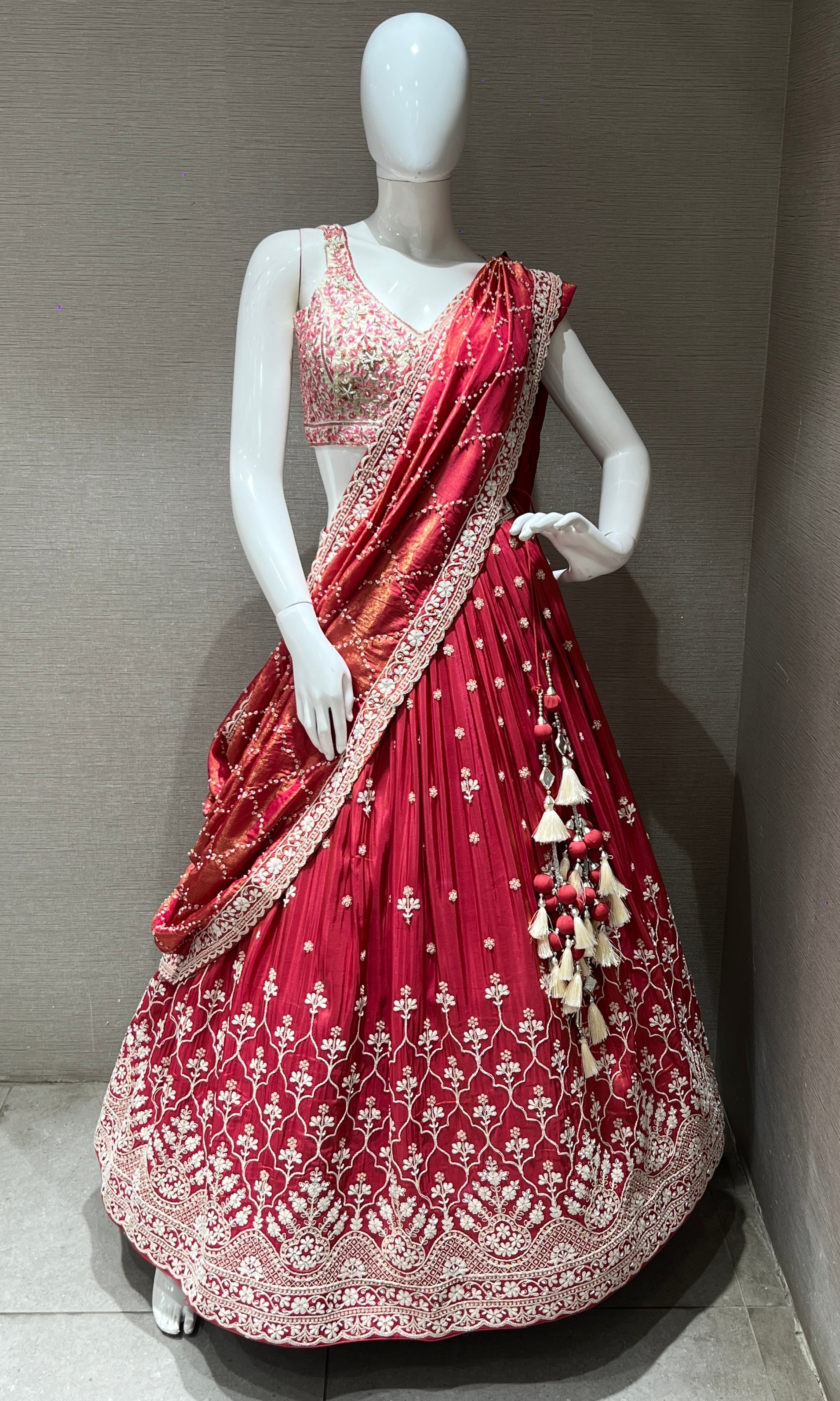 Rust orange Lehenga