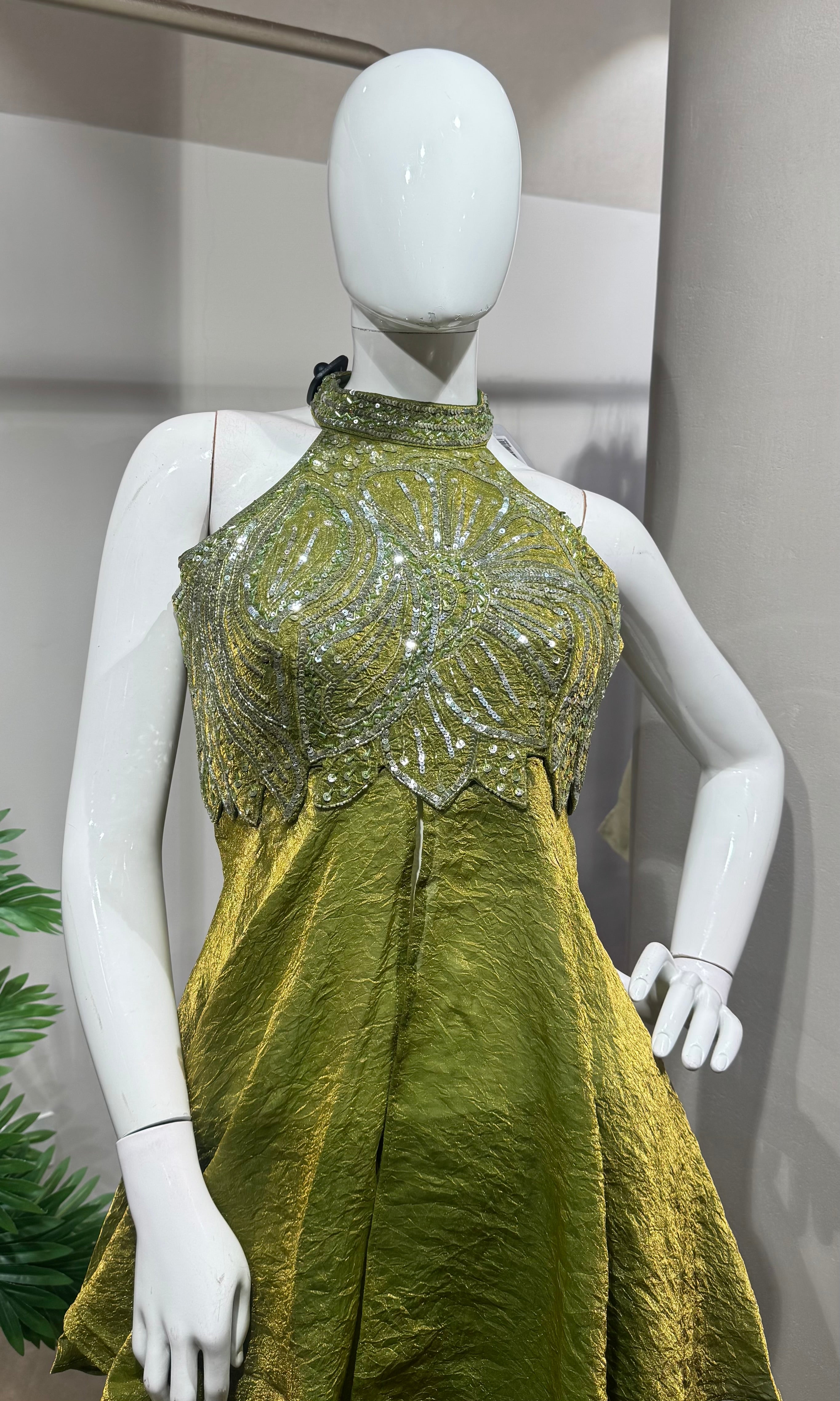 Mehendi Green Embroidered PALAZZO SET