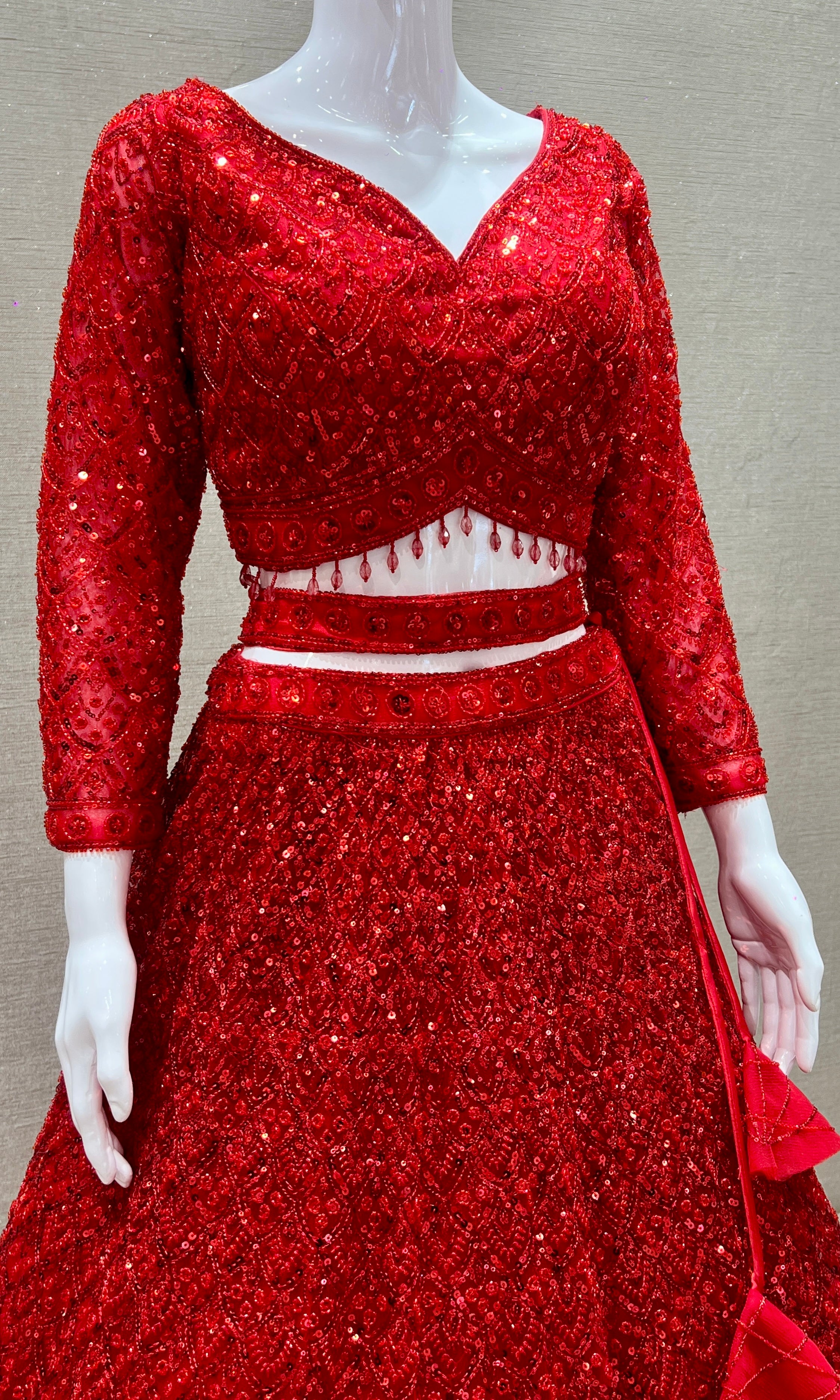 Red Lehenga