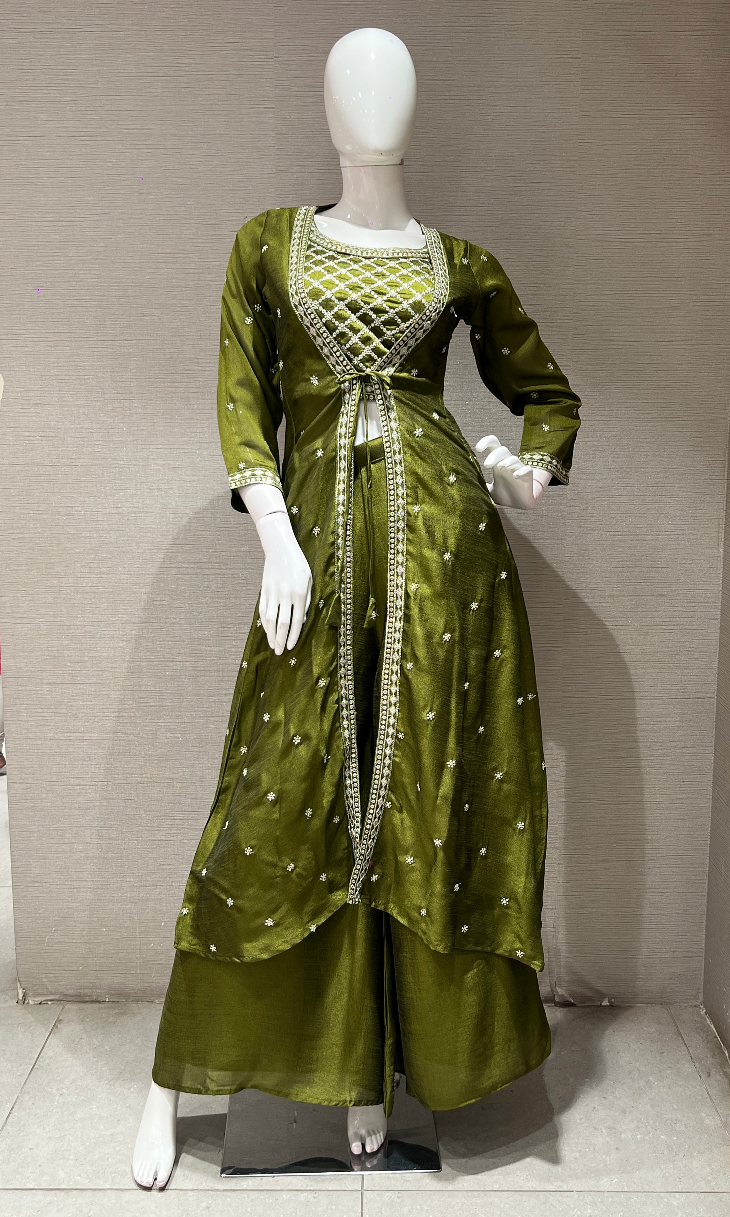 MEHENDI embroidered palazzo SET