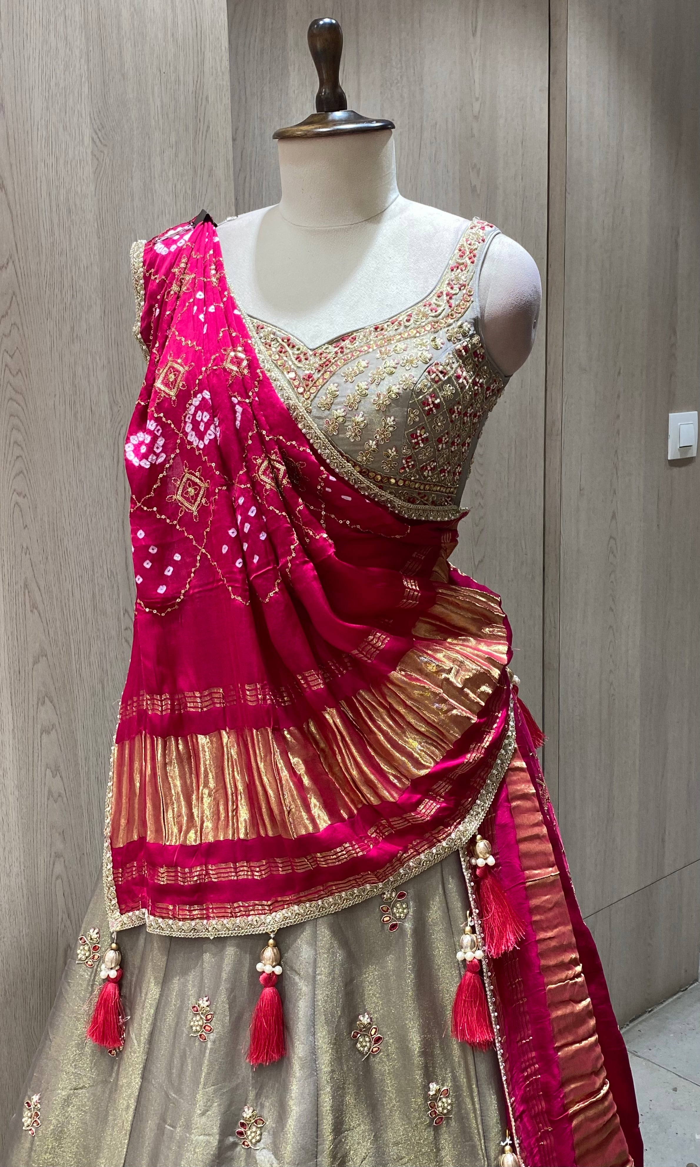 Grey Lehenga