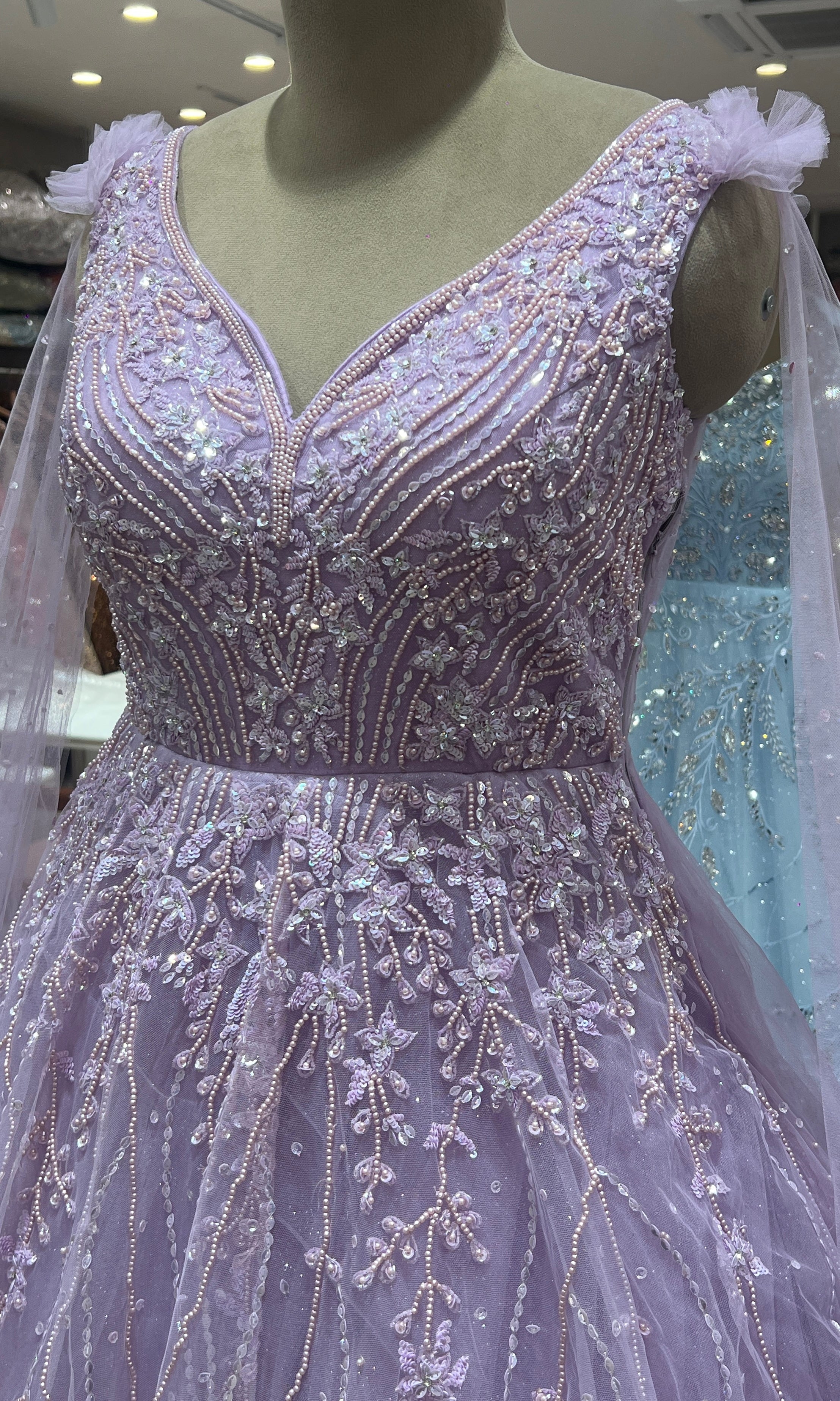 Light Purple Crystal Bloom Gown