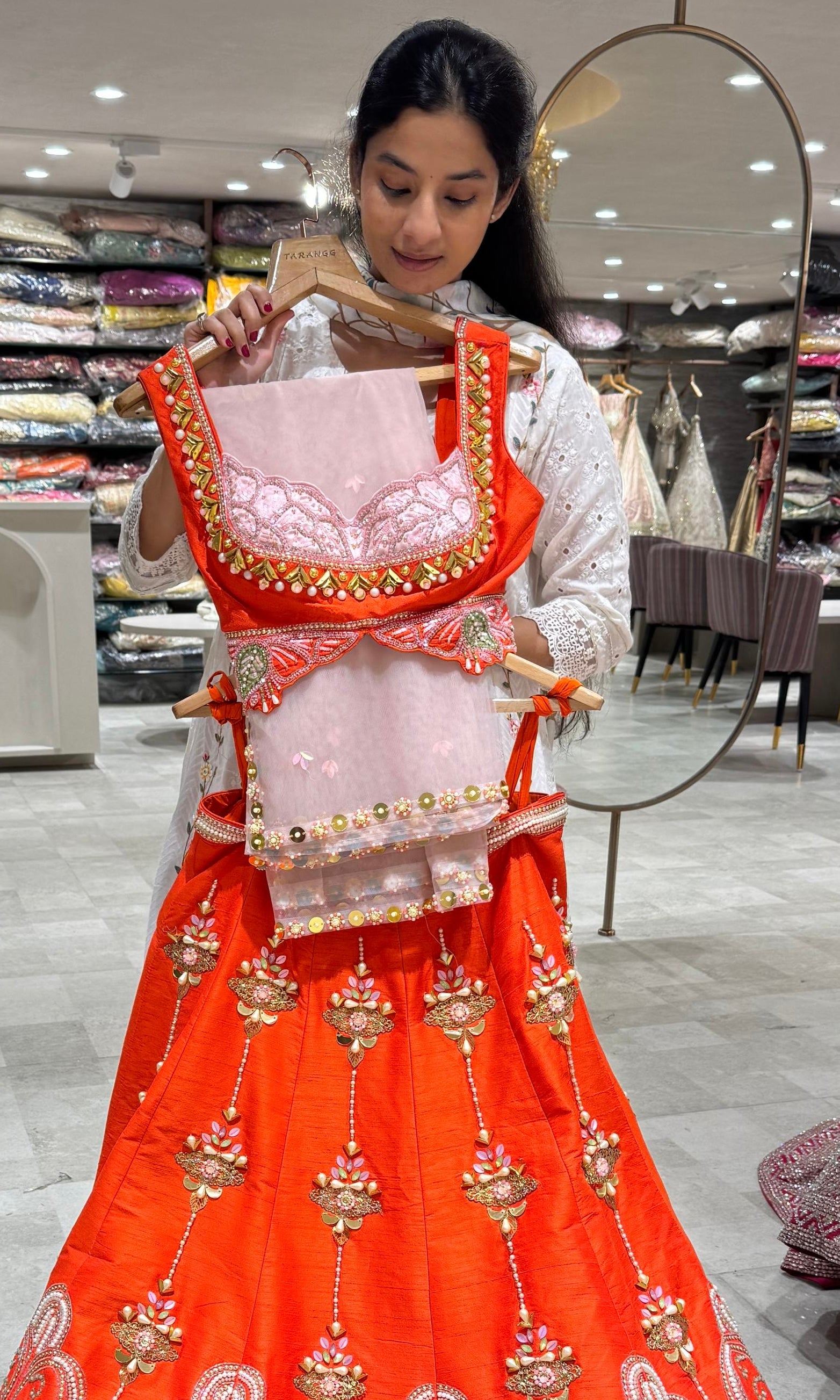 Orange Lehenga