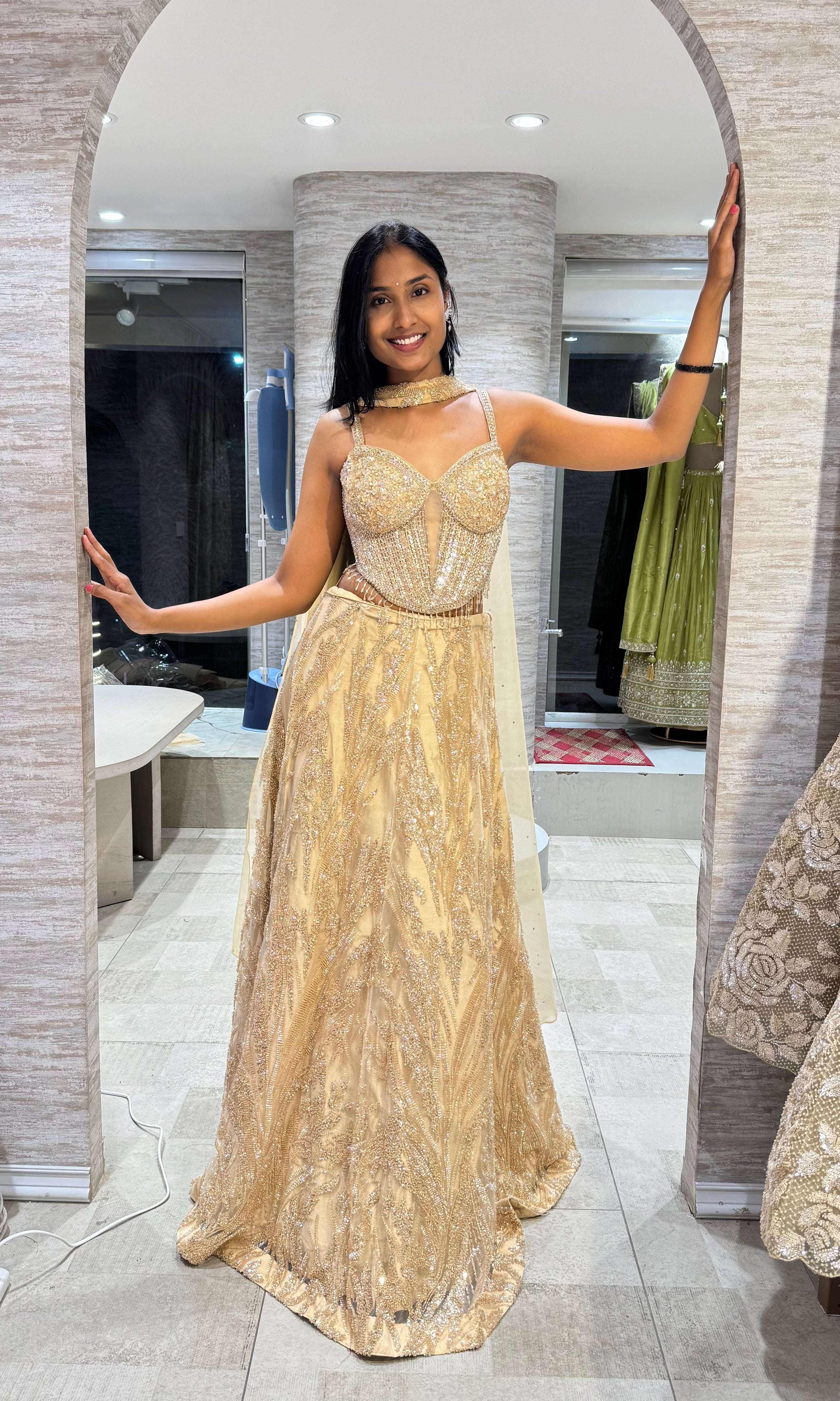 BEAGH LEHENGA WITH CORSET BLOUSE