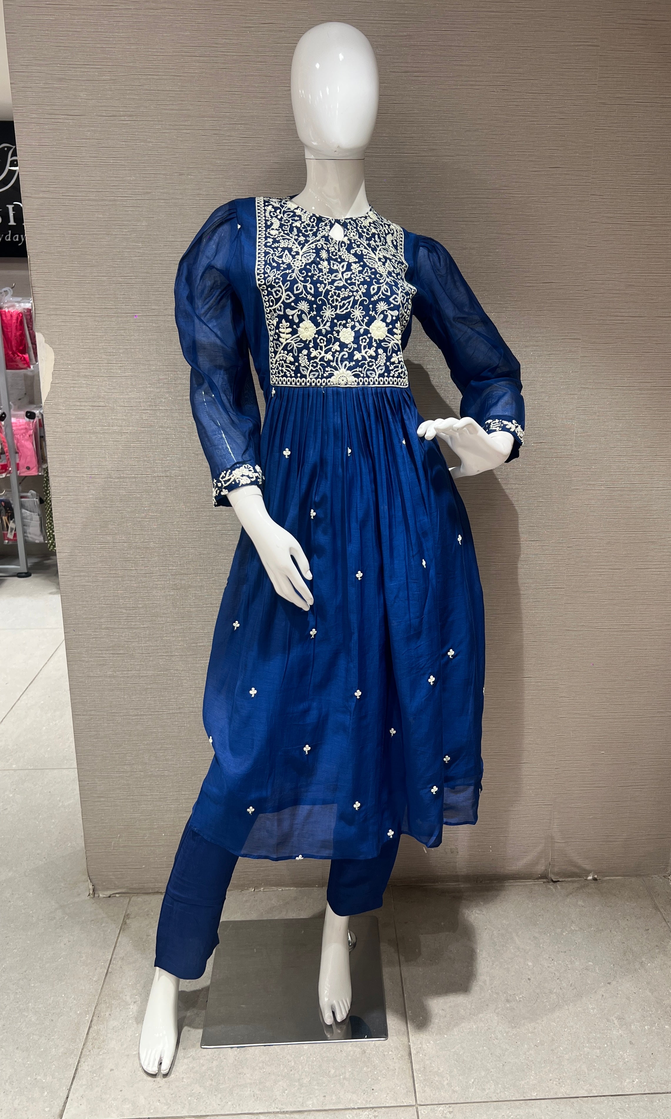 Blue Anarkali