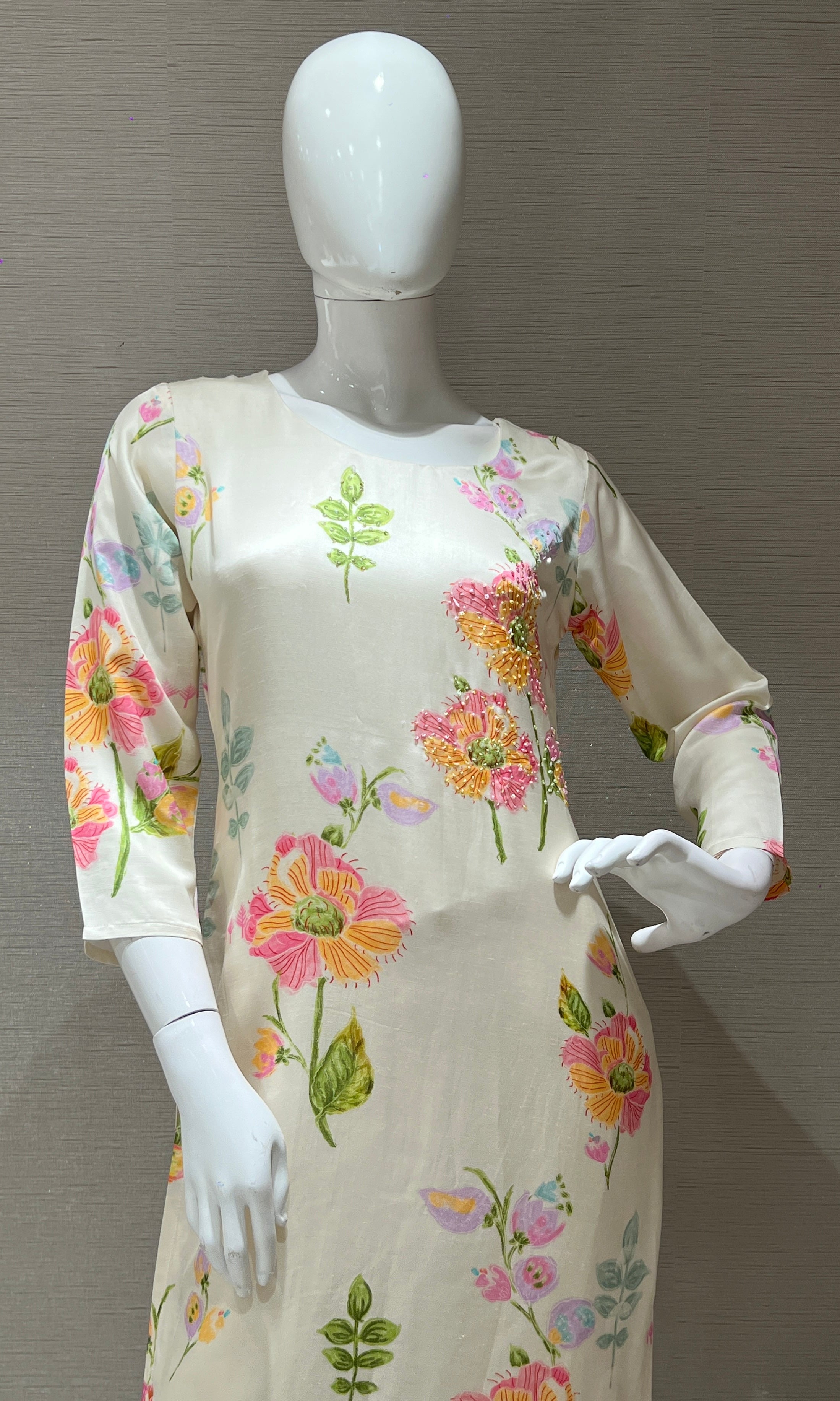 Ivory kurta set