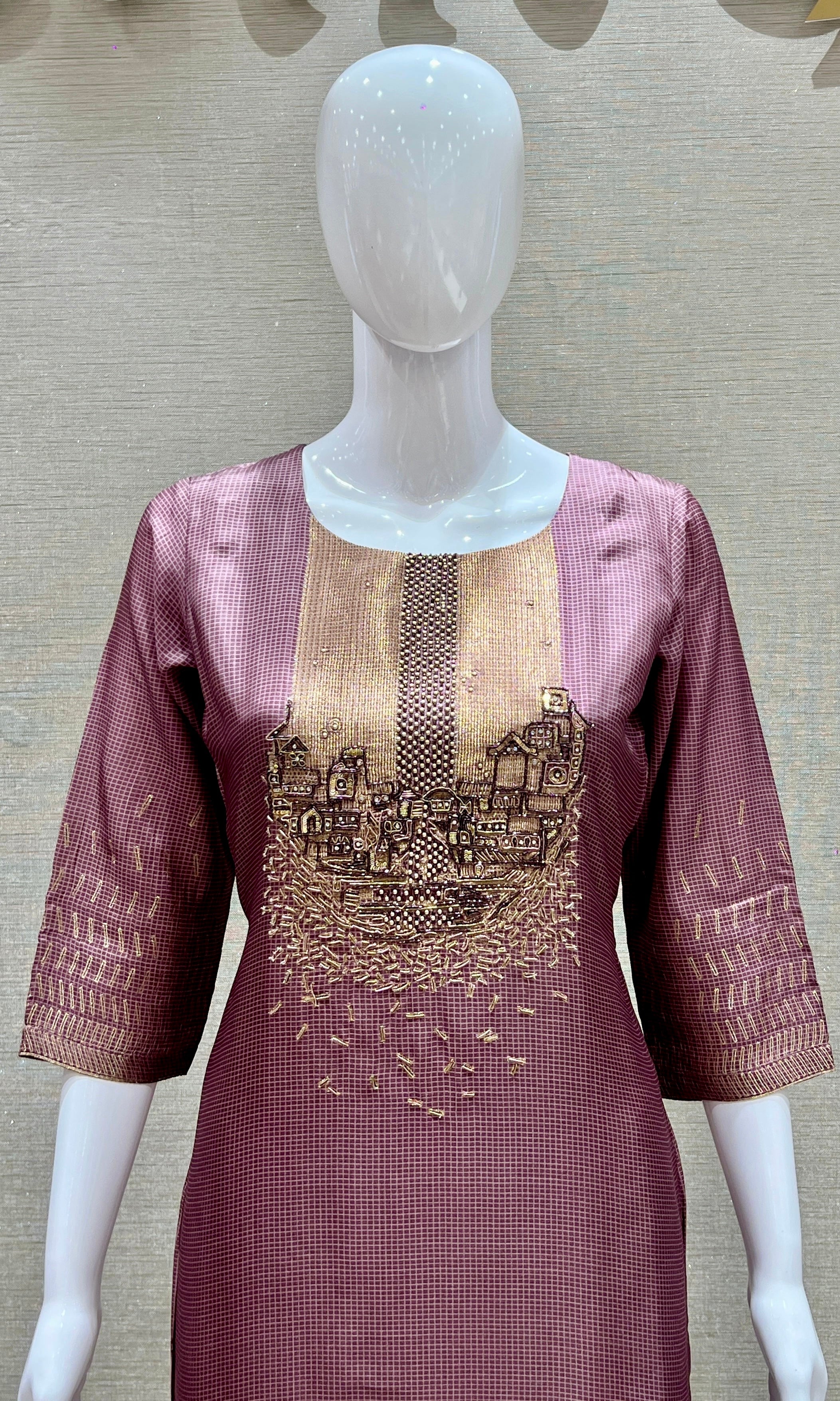 Vintage Mauve Kurta Set