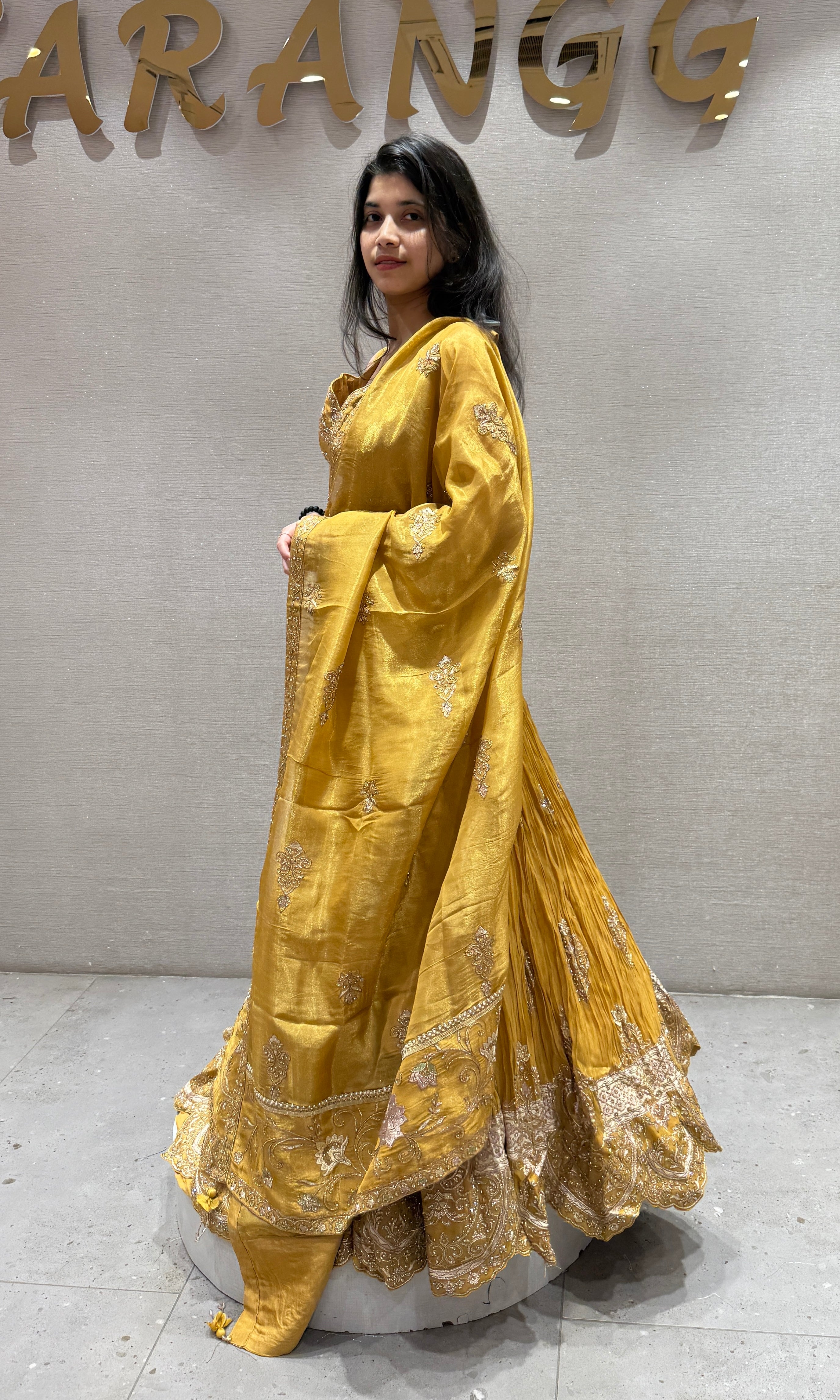 Mustard yellow Lehenga