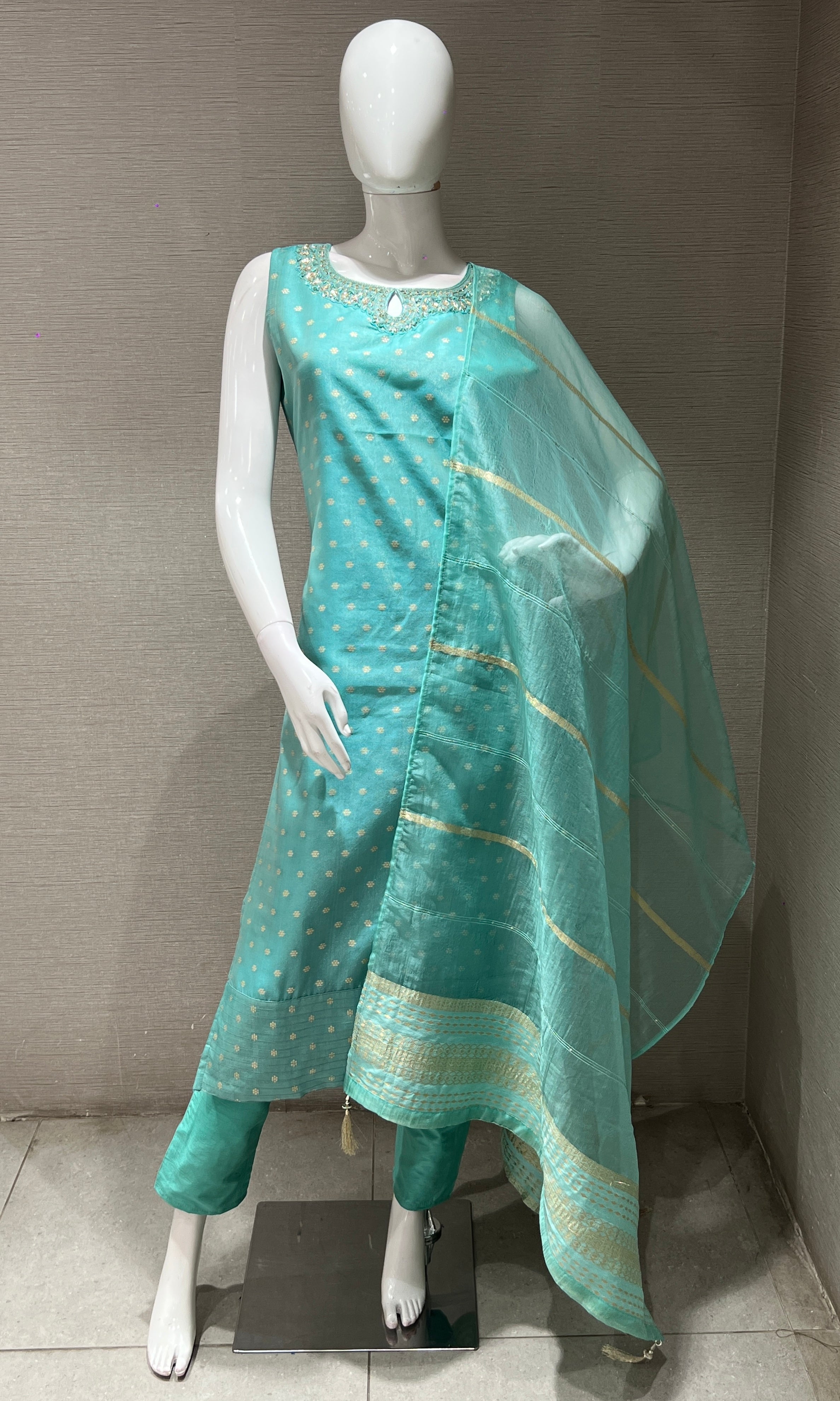Sea green ETHNIC kurta set
