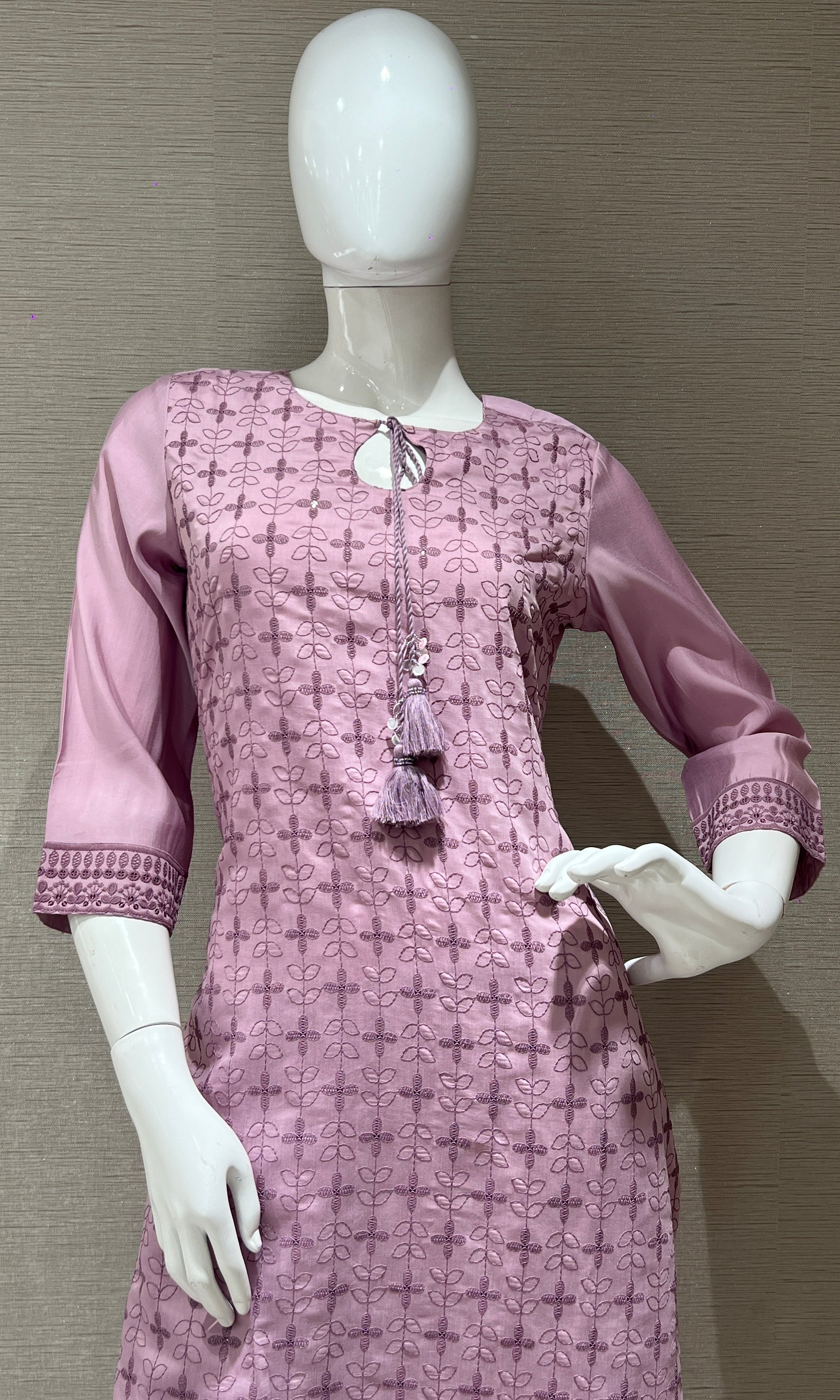 Lilac kurta set 3223