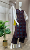 BROWN KURTI WITH BOTTOM