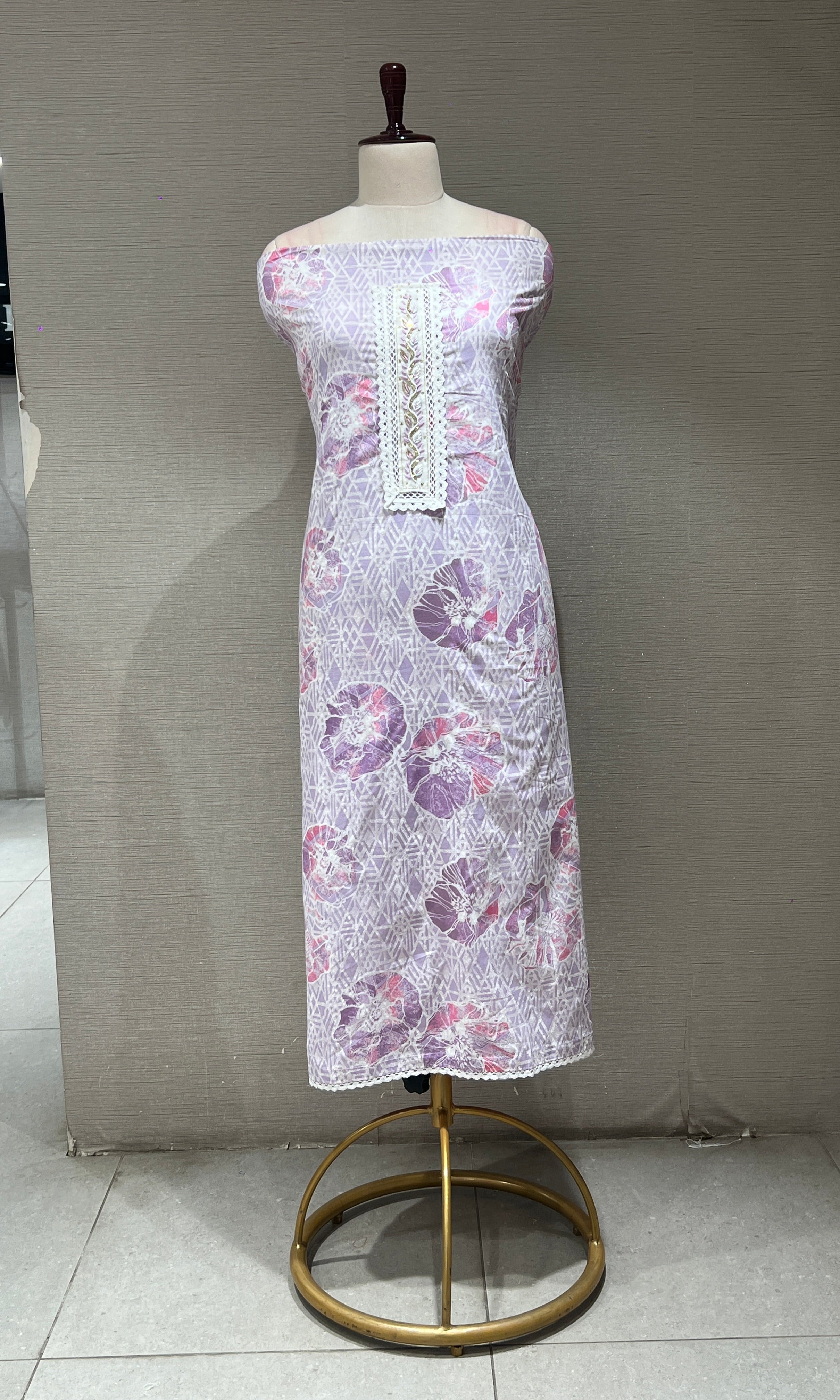 Purple dress material