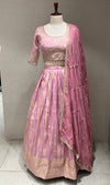 Blush Pink Lehenga with Golden embroidery