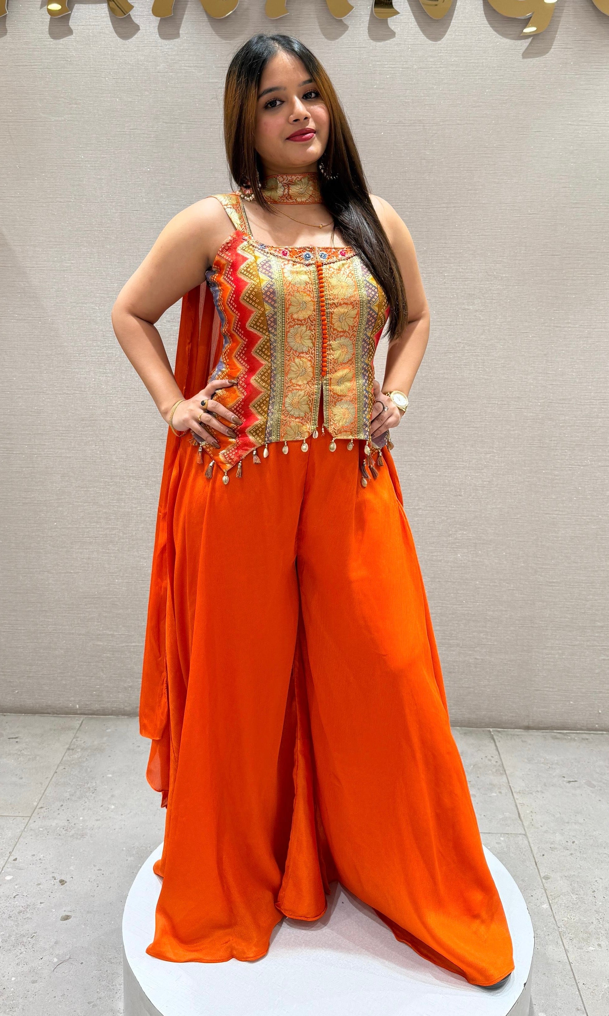 Orange palazzo