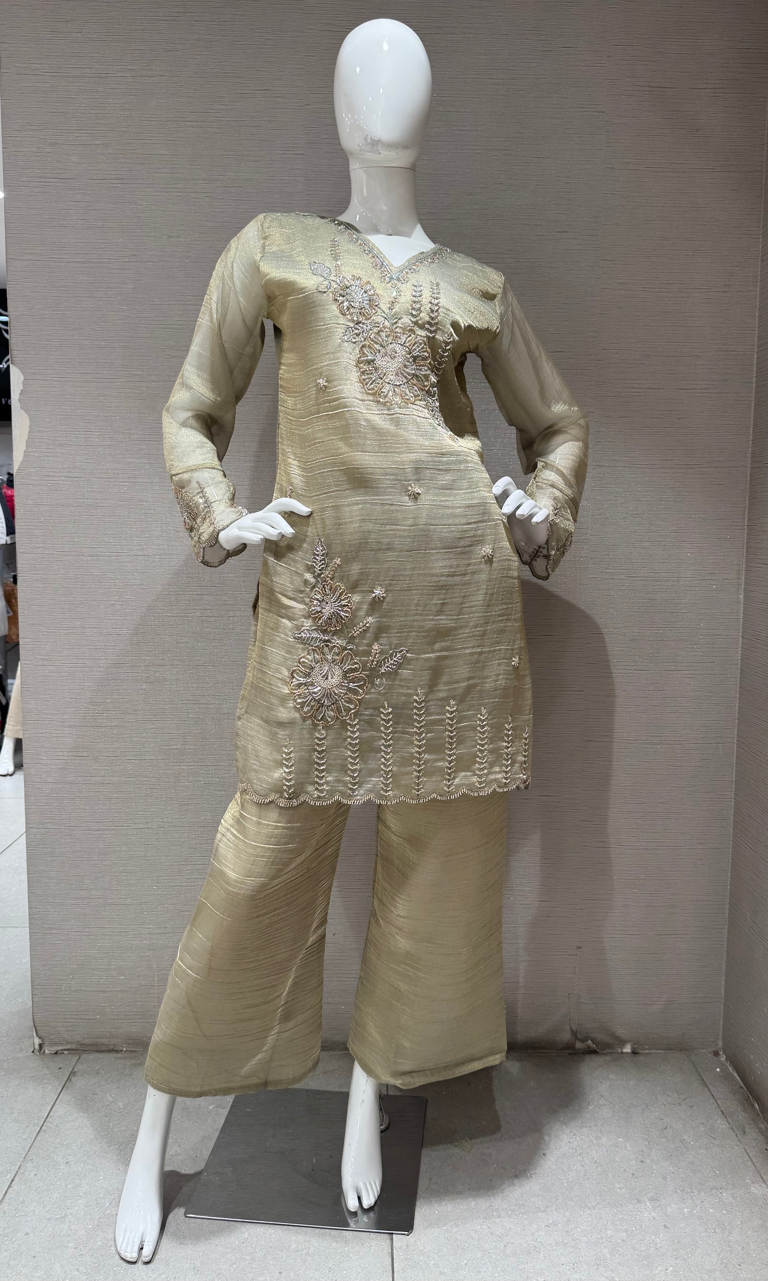 Elegant Pista Green Co-Ord Set with Dupatta