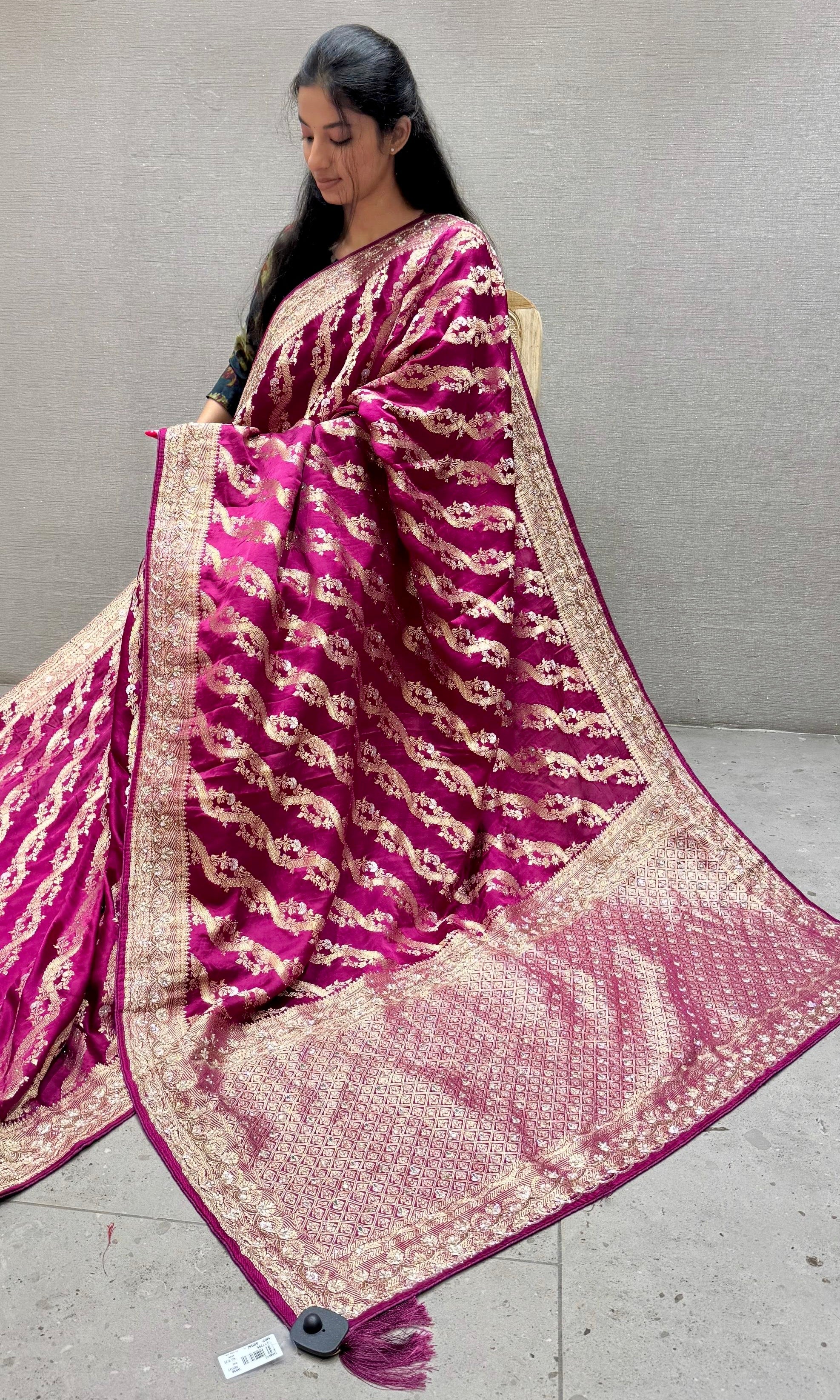 Wine saree