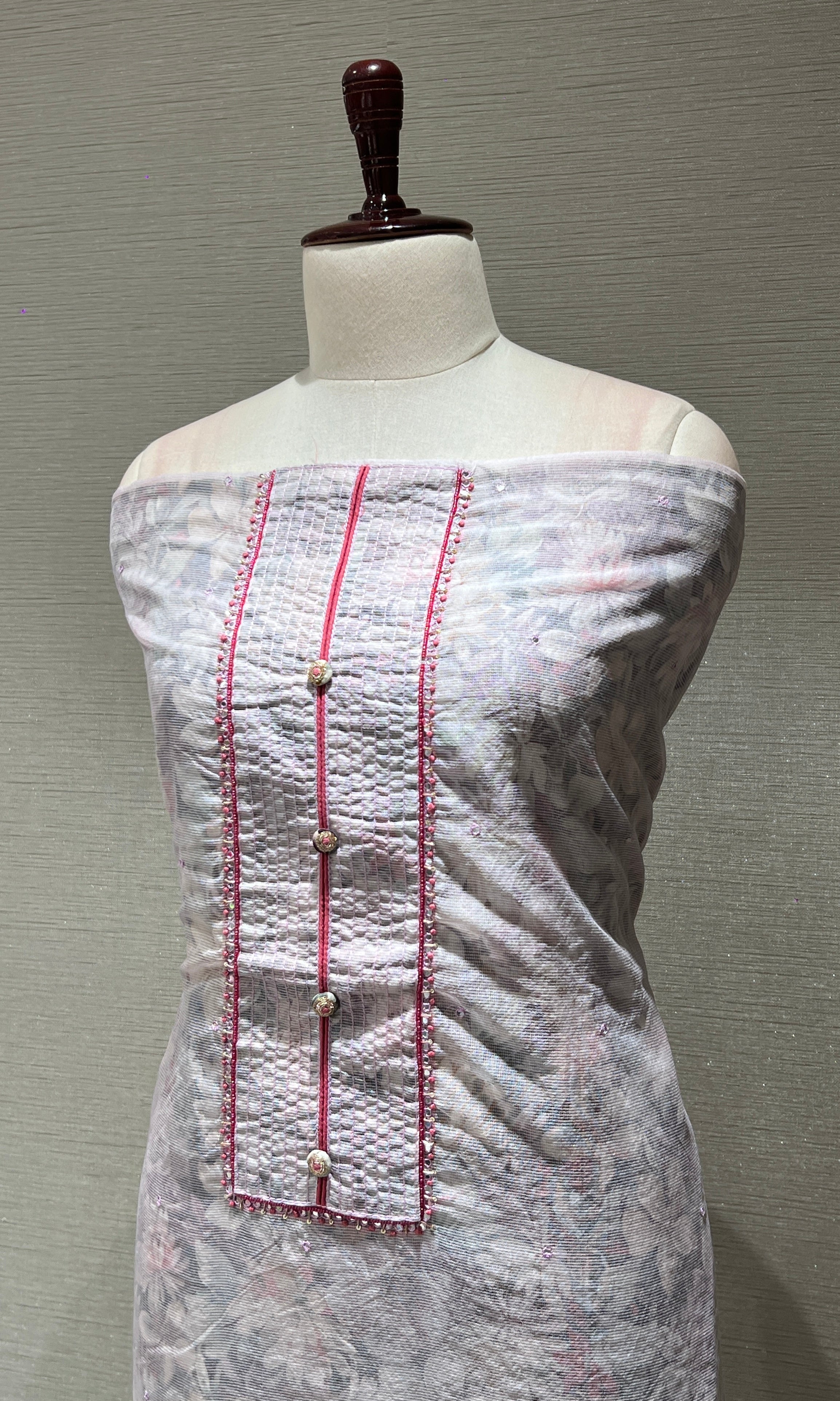 Light purple dress material