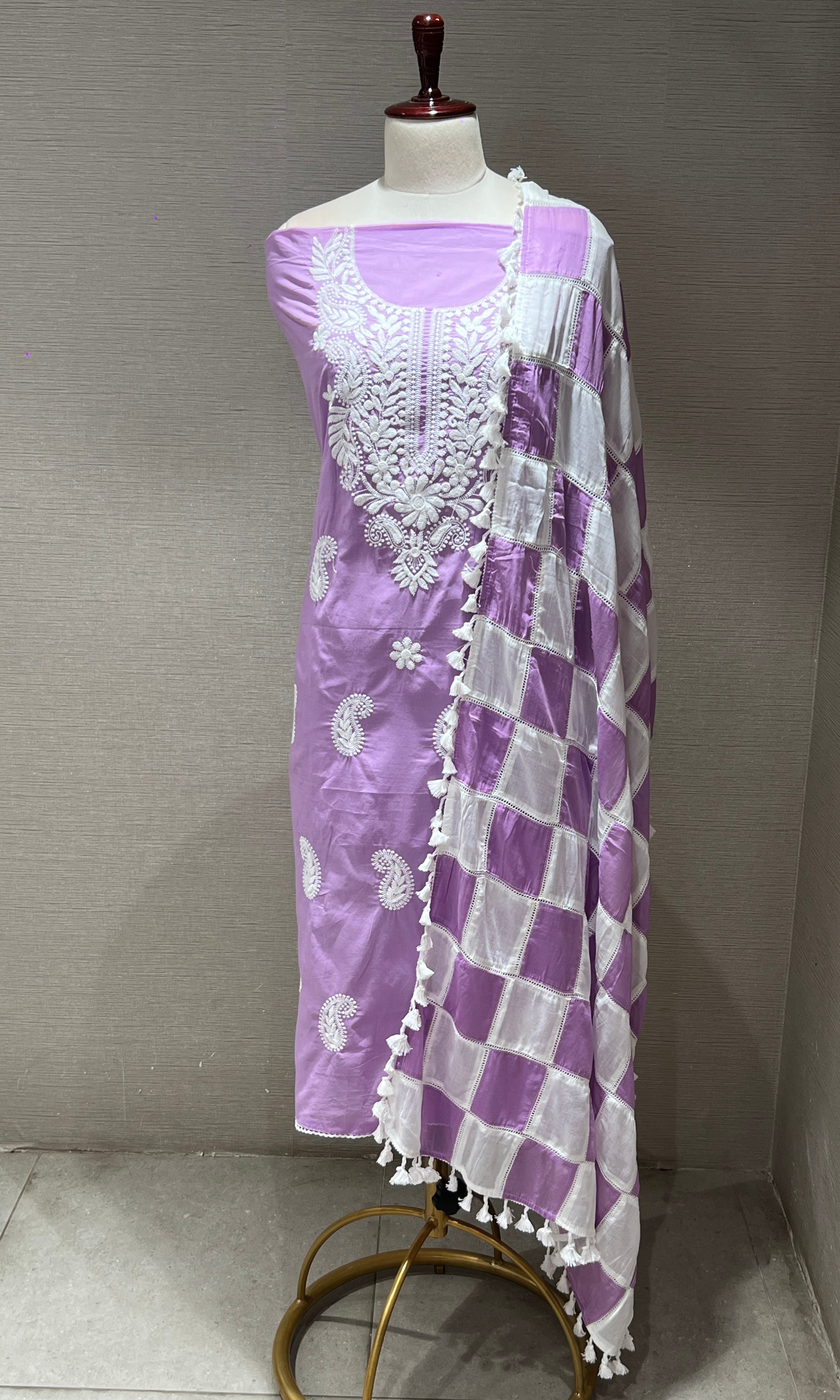 Lavender dress material