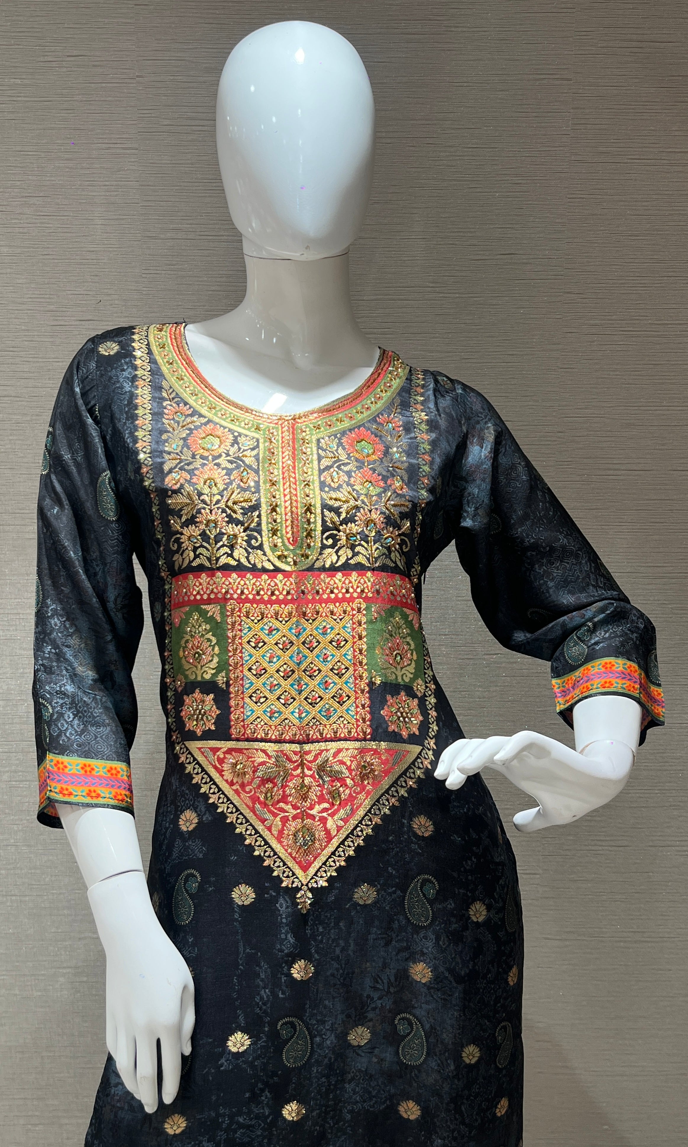 Black kurta set