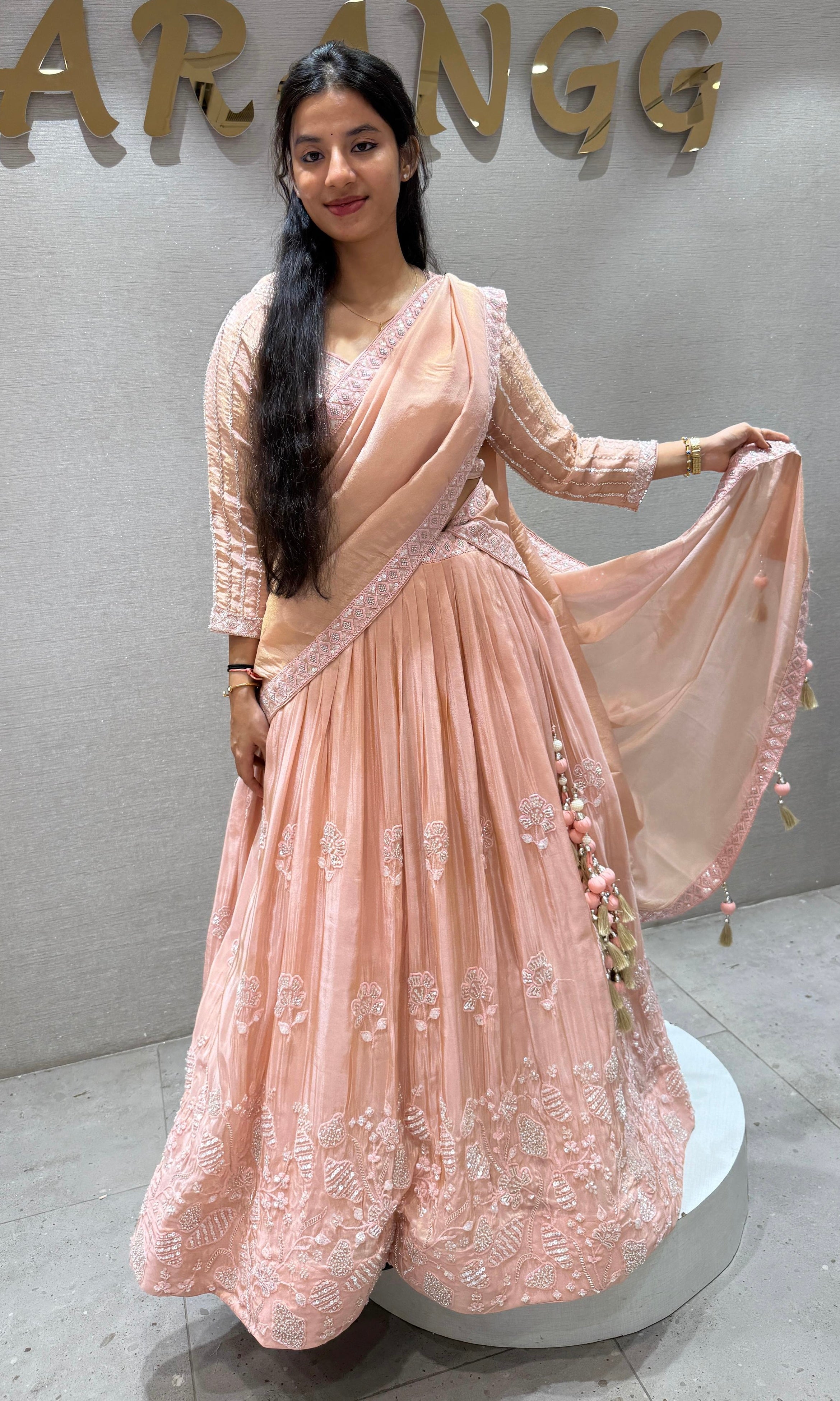 Peach Lehenga