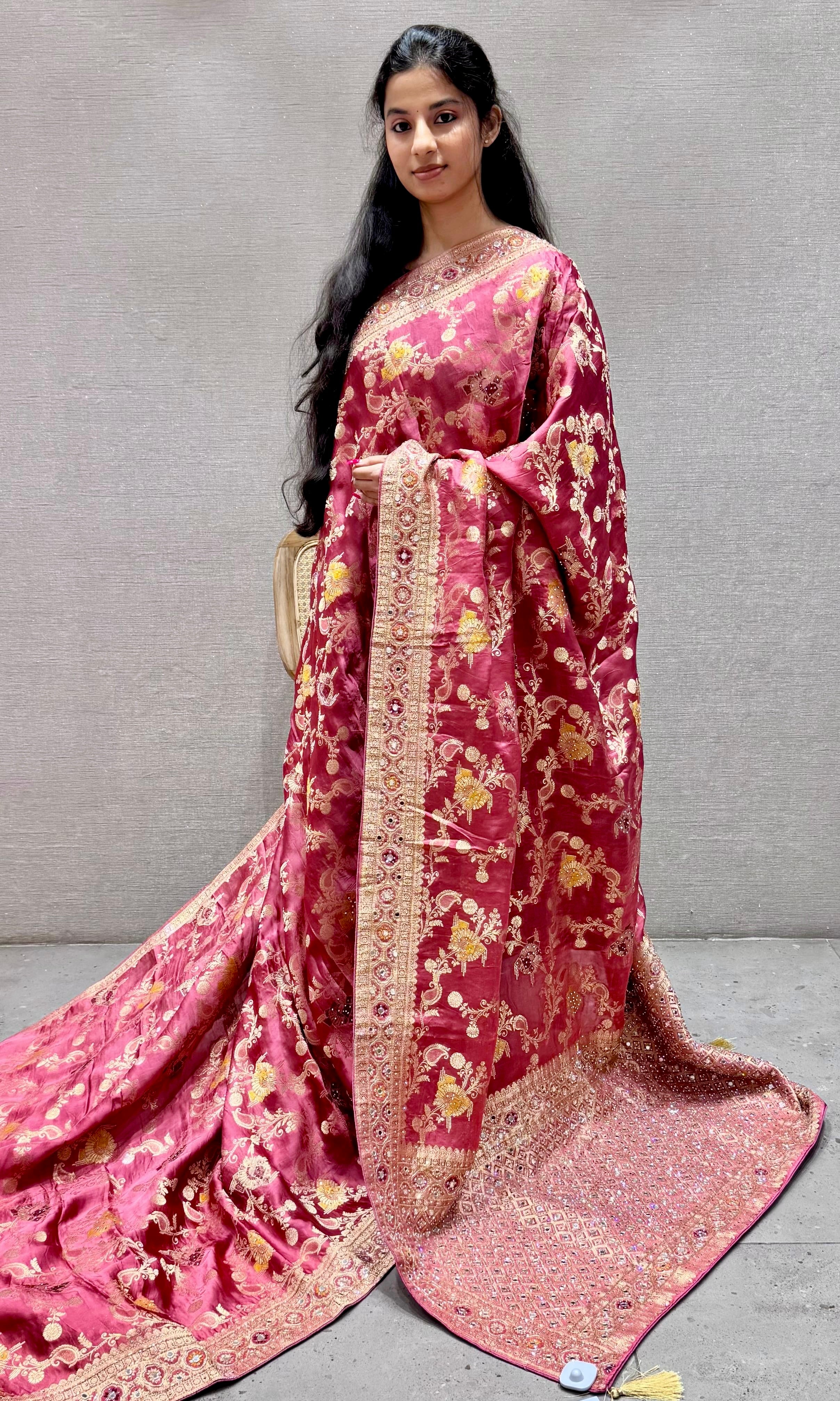 Onion pink saree