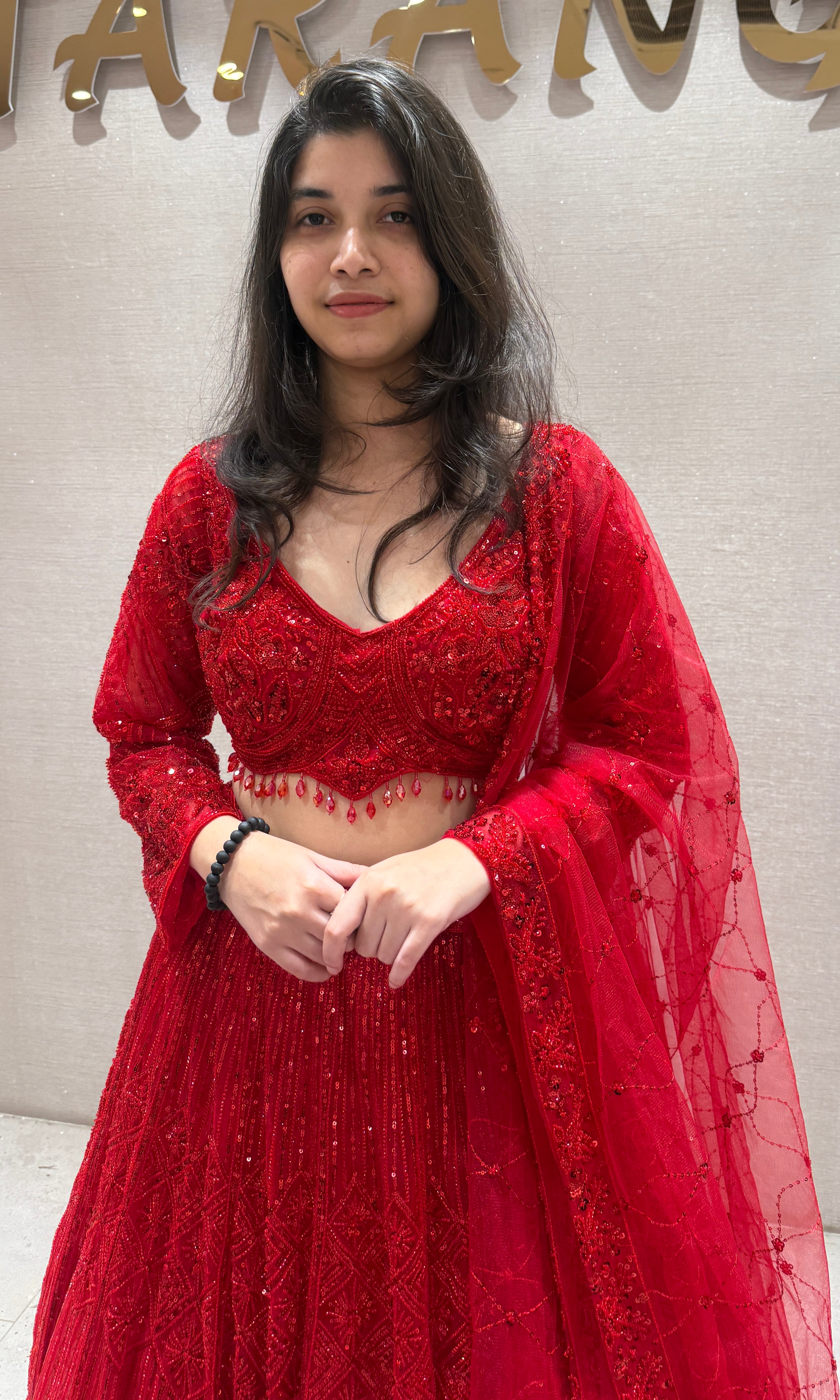 Red Lehenga