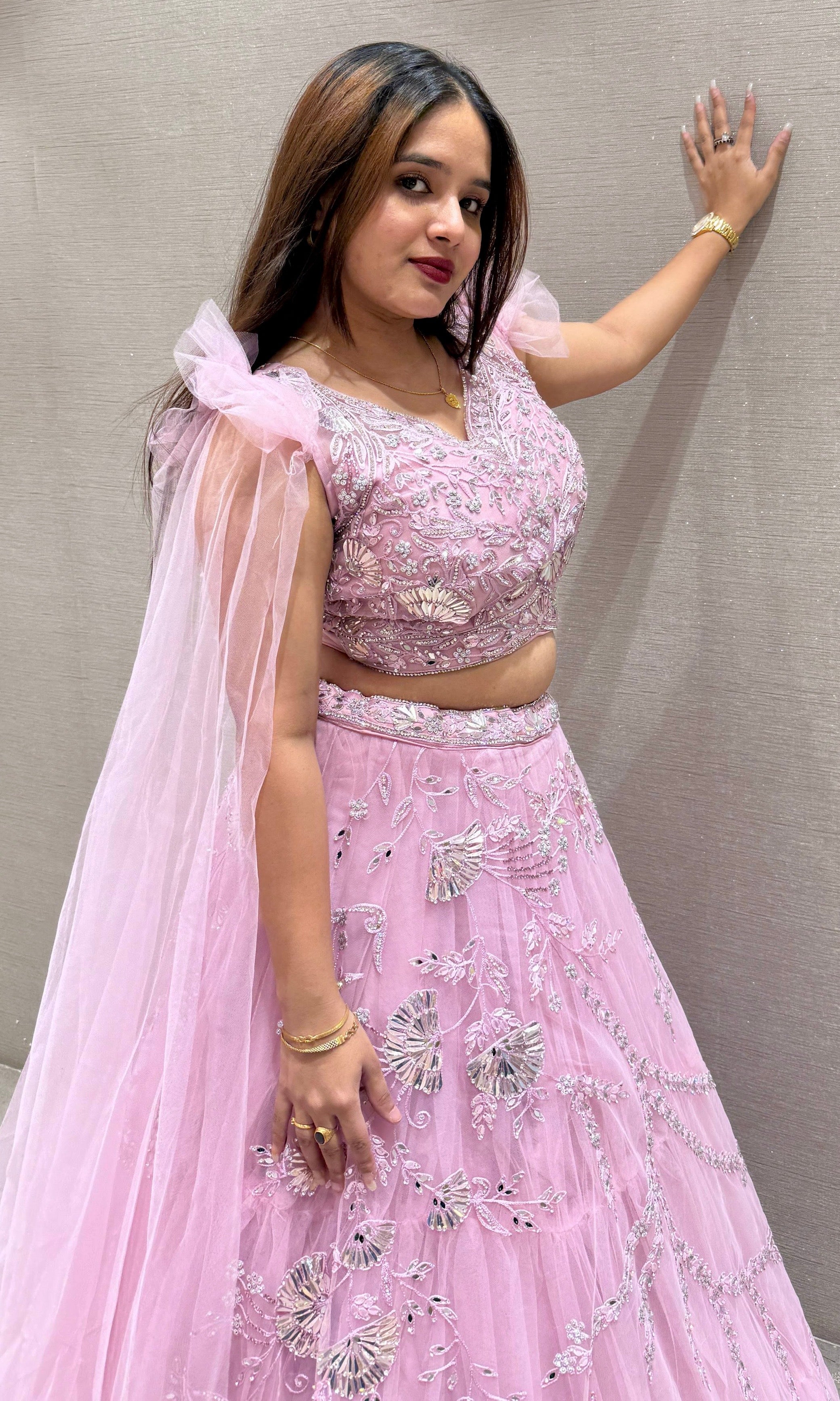 Baby pink Lehenga