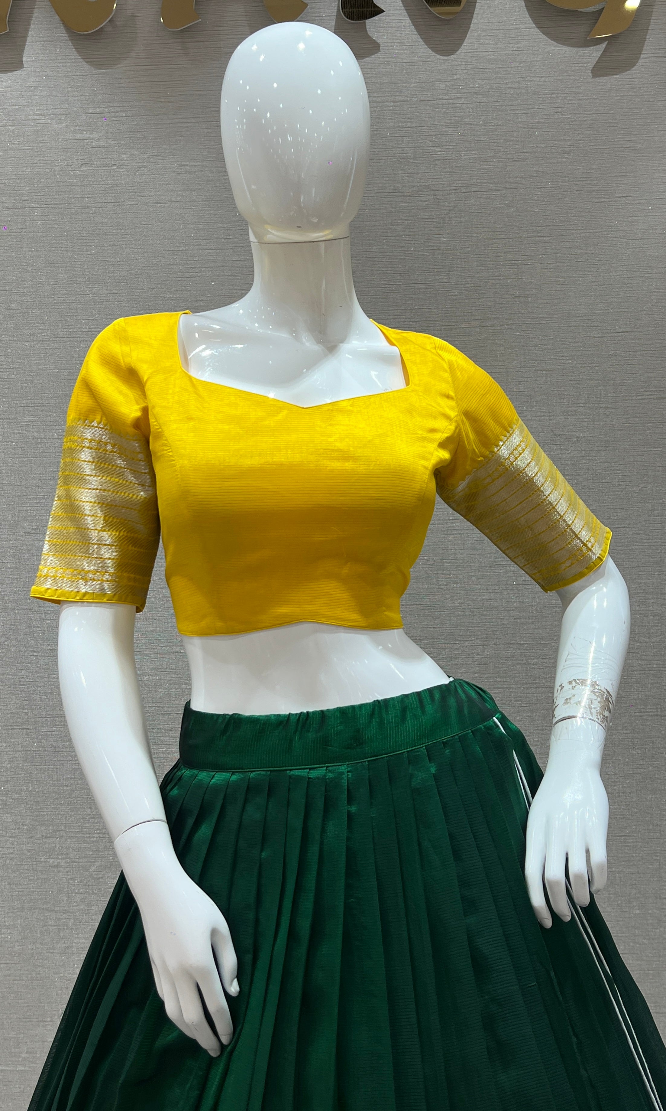 Green lehenga