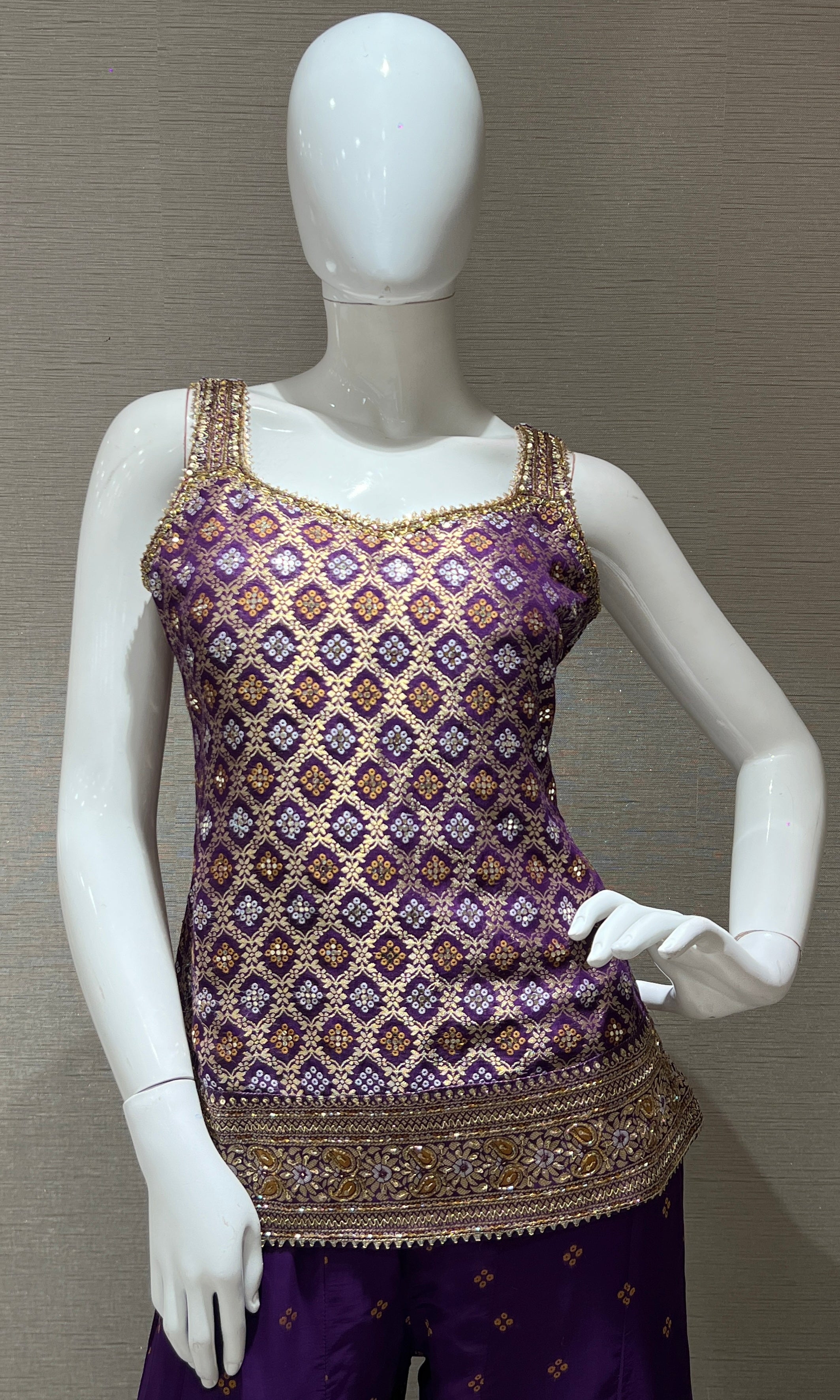 Purple palazzo set