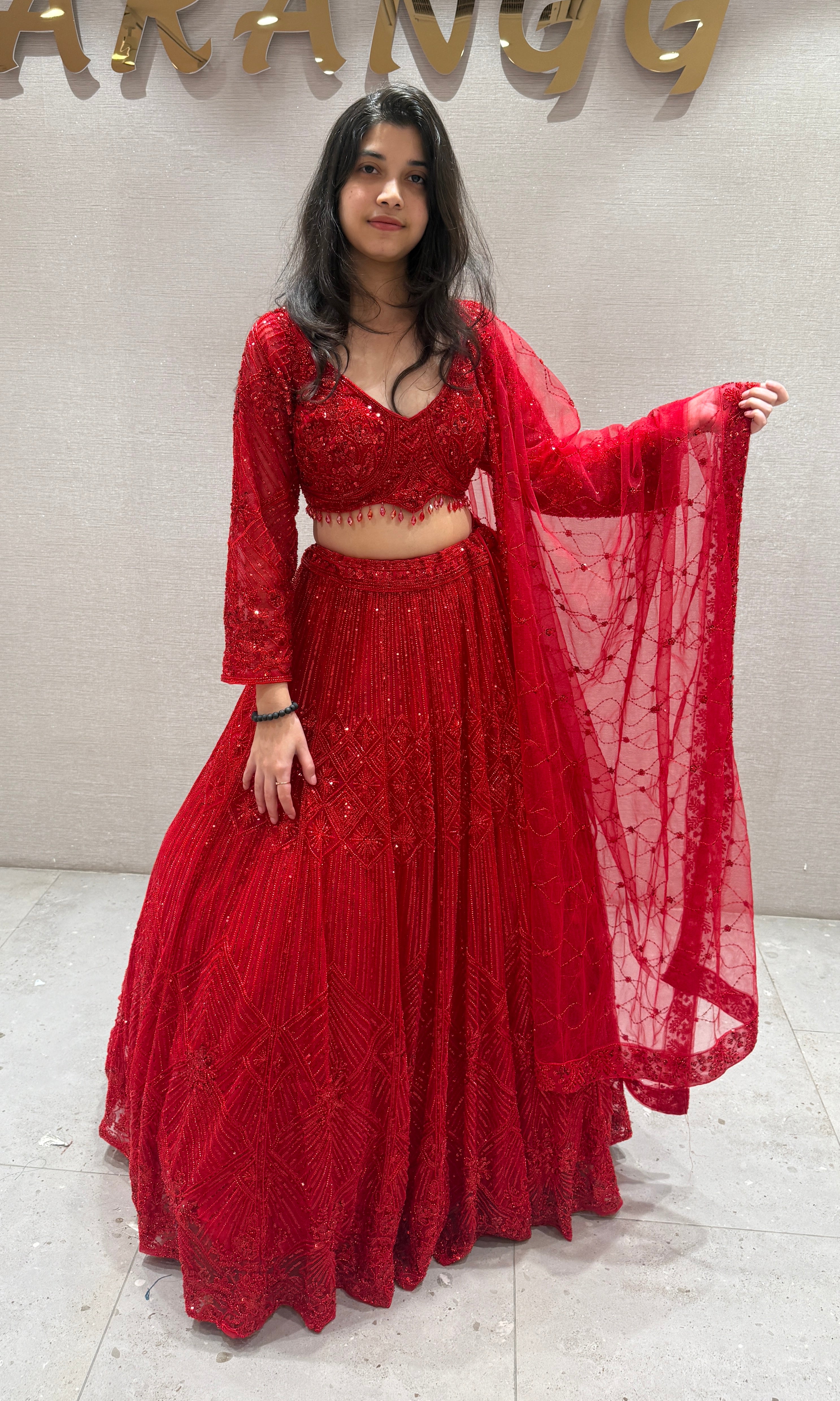 Red Lehenga