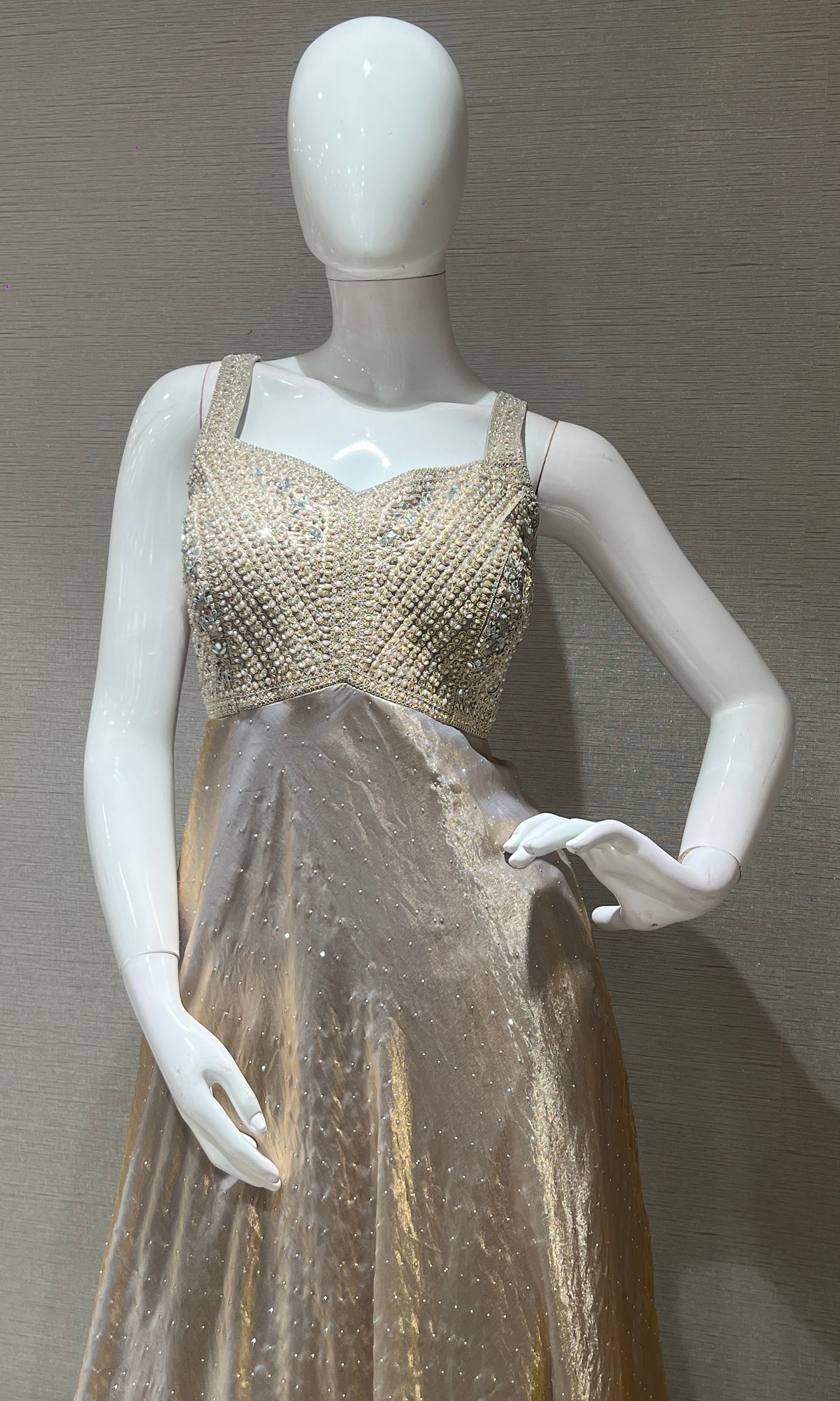 Lavender EMBROIDERED Anarkali WITH PALAZZO PANTS