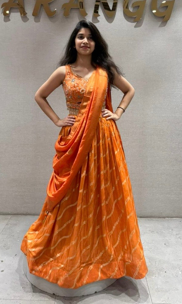 Orange Lehenga