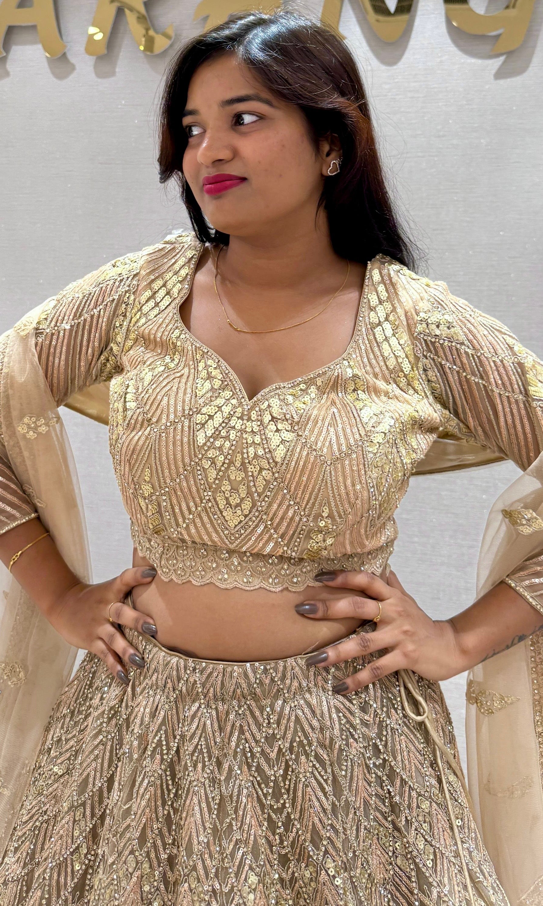 Fawn Lehenga