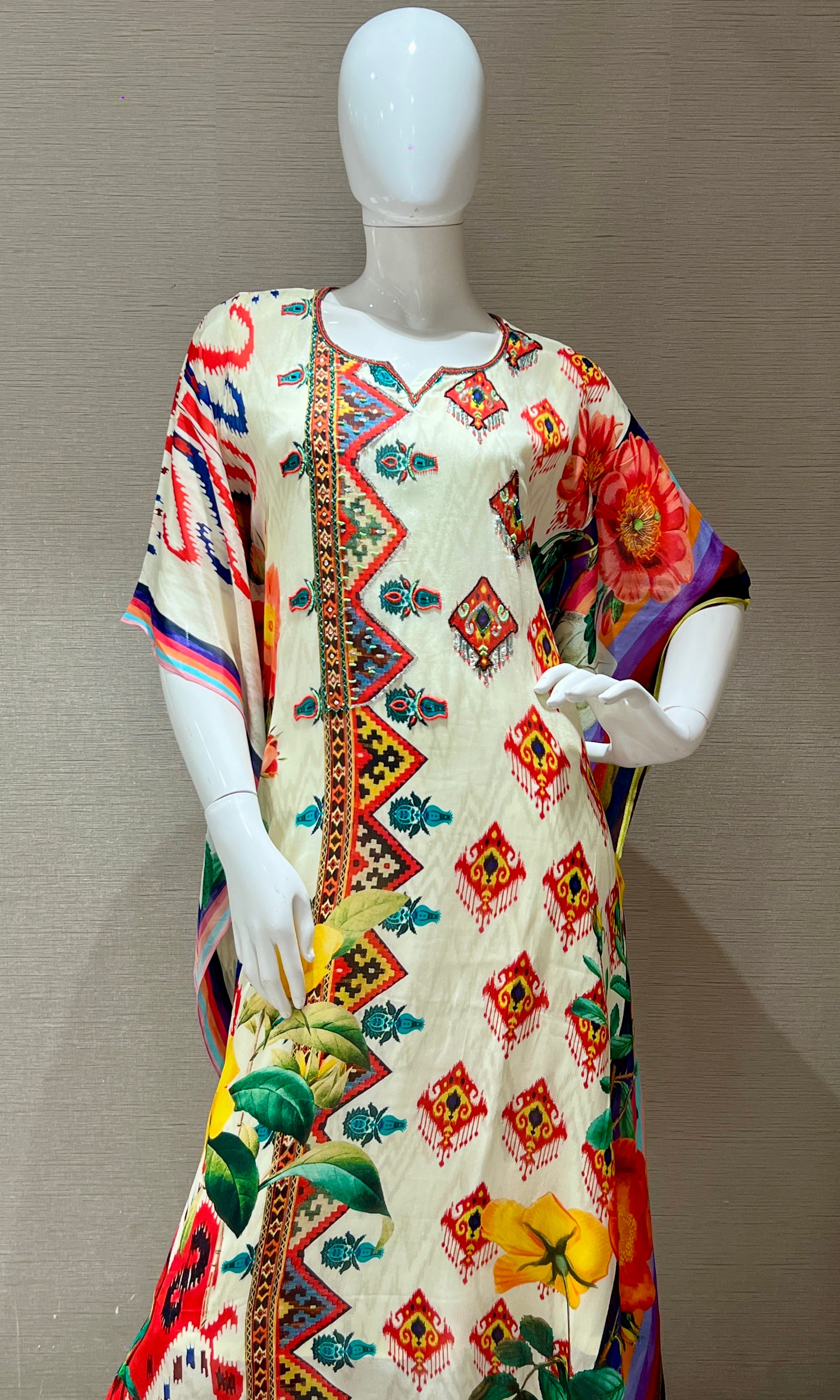 Pista green kaftan