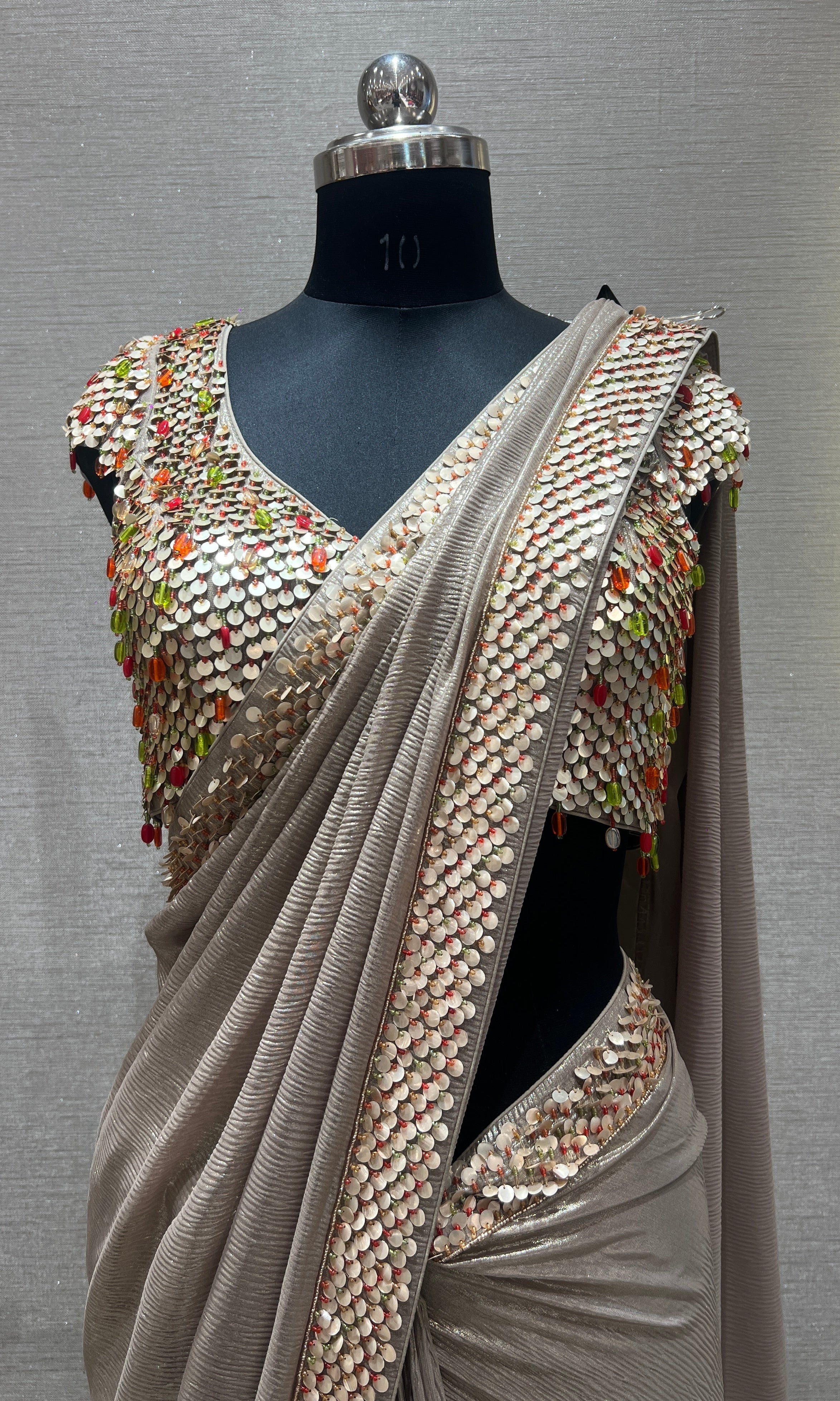 BEAGH SAREE WITH EMBROIDERED BLOUSE